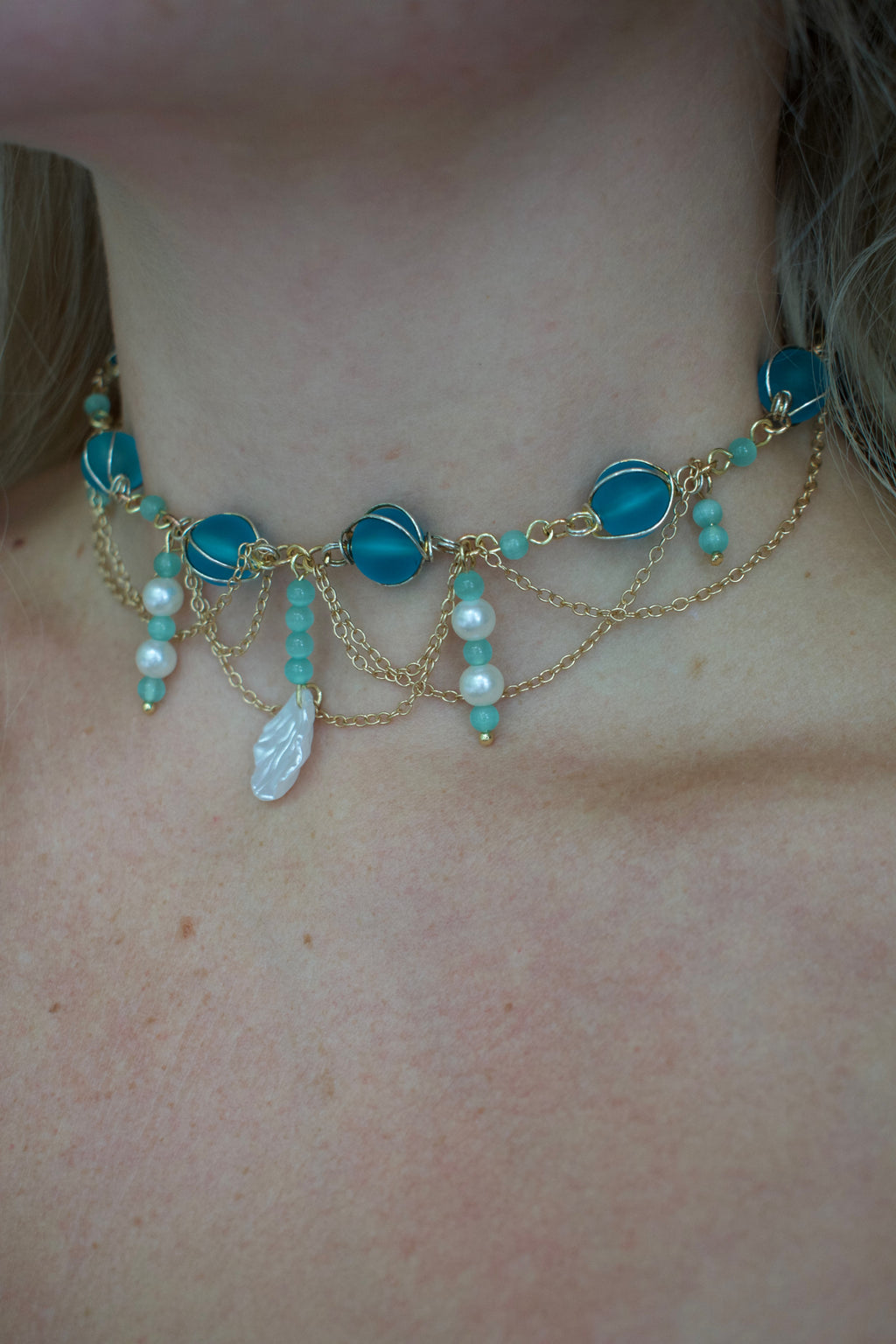 The Mermaid Blues Tiered Necklace {Limited Addition}