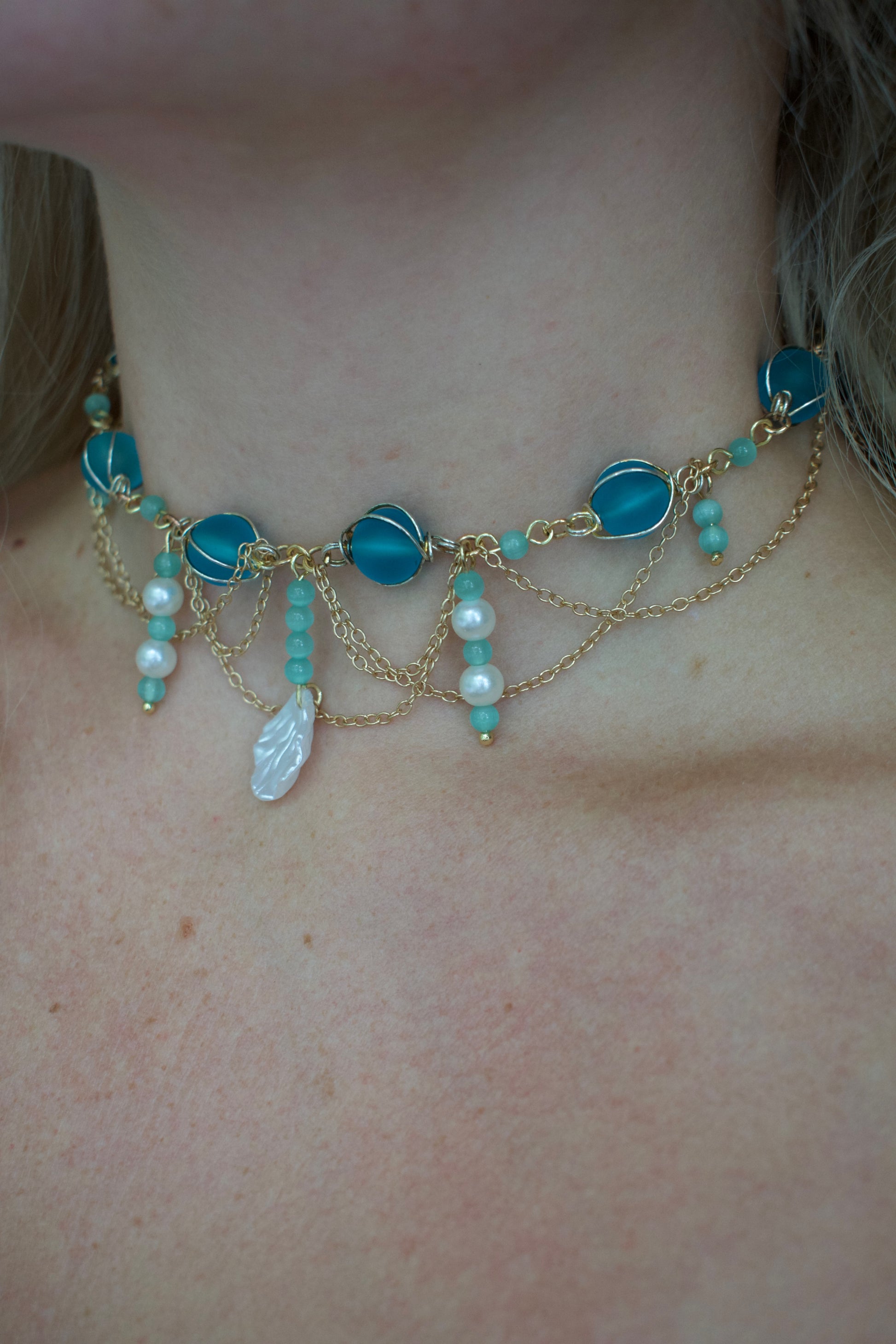The Mermaid Blues Tiered Necklace {Limited Addition}