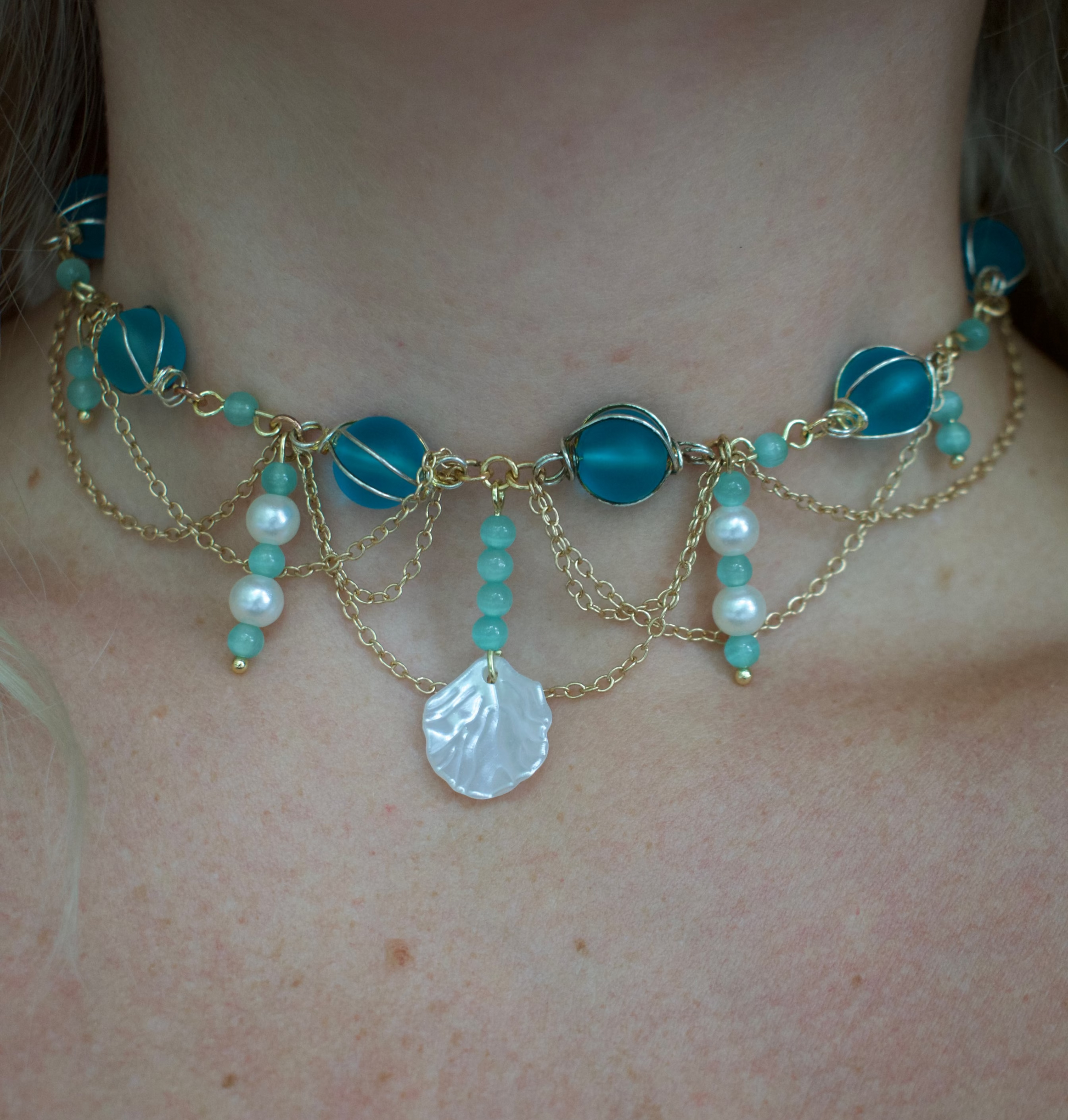 The Mermaid Blues Tiered Necklace {Limited Addition}