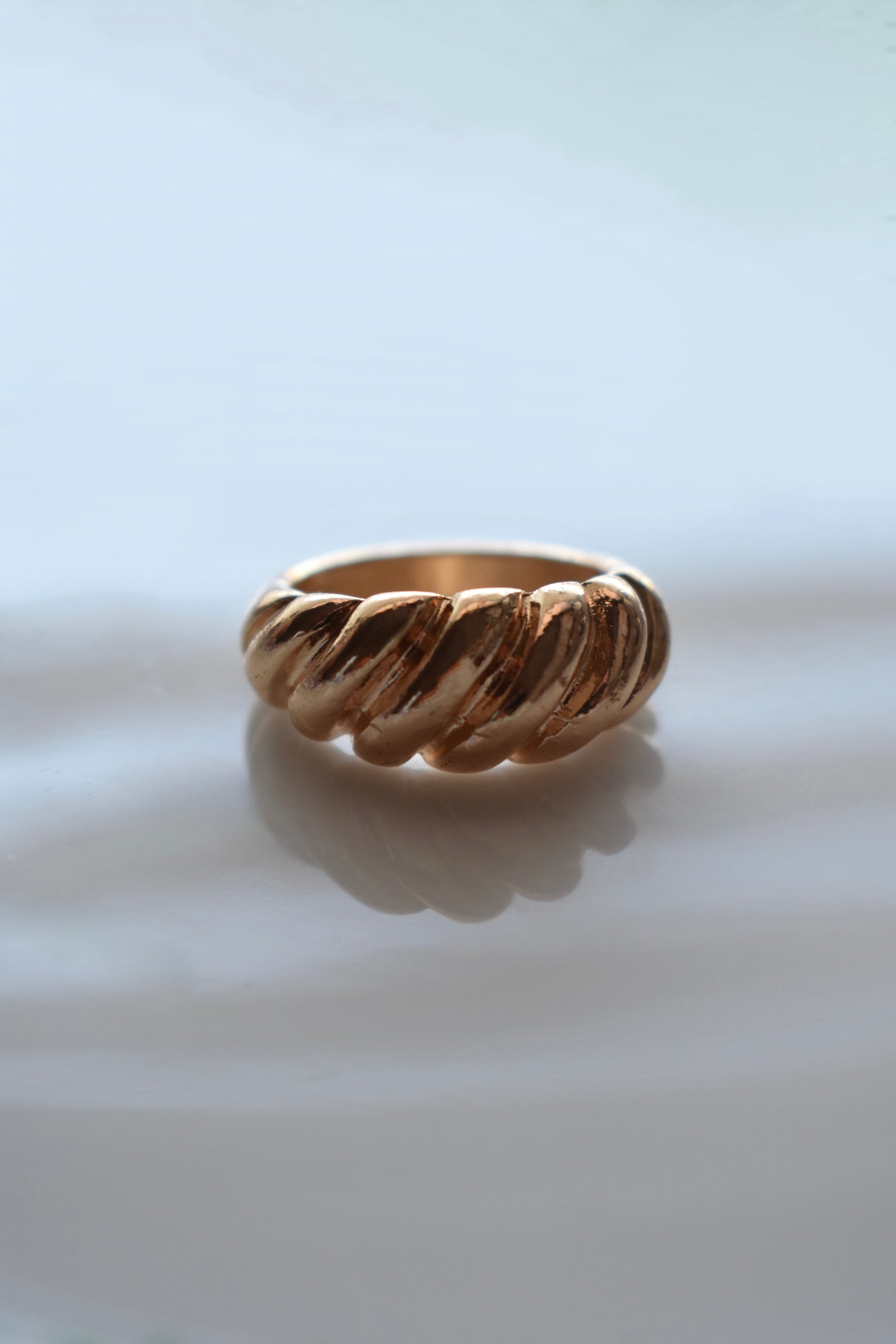 Gold Croissant Ring