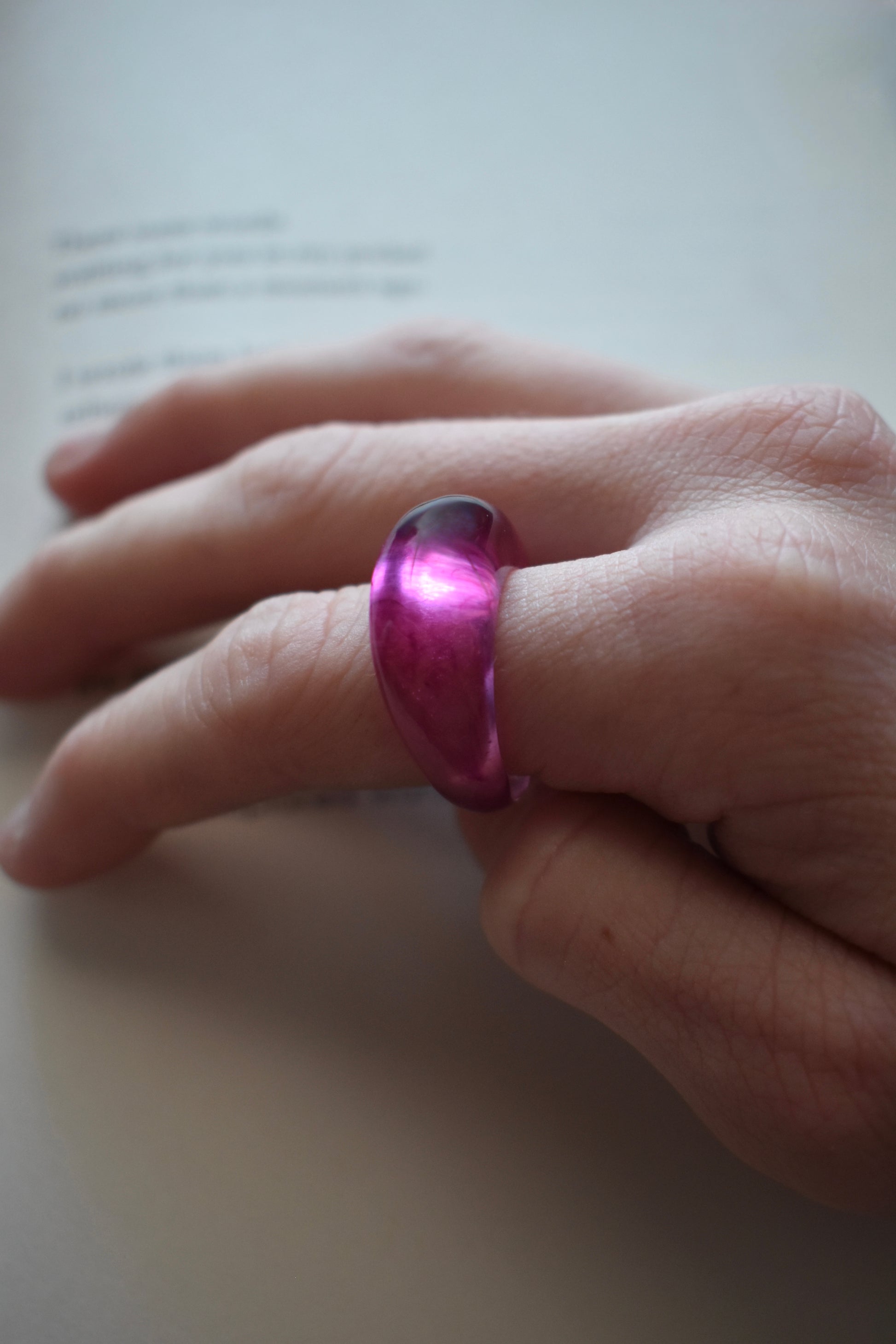 Lilac Clouds Ring