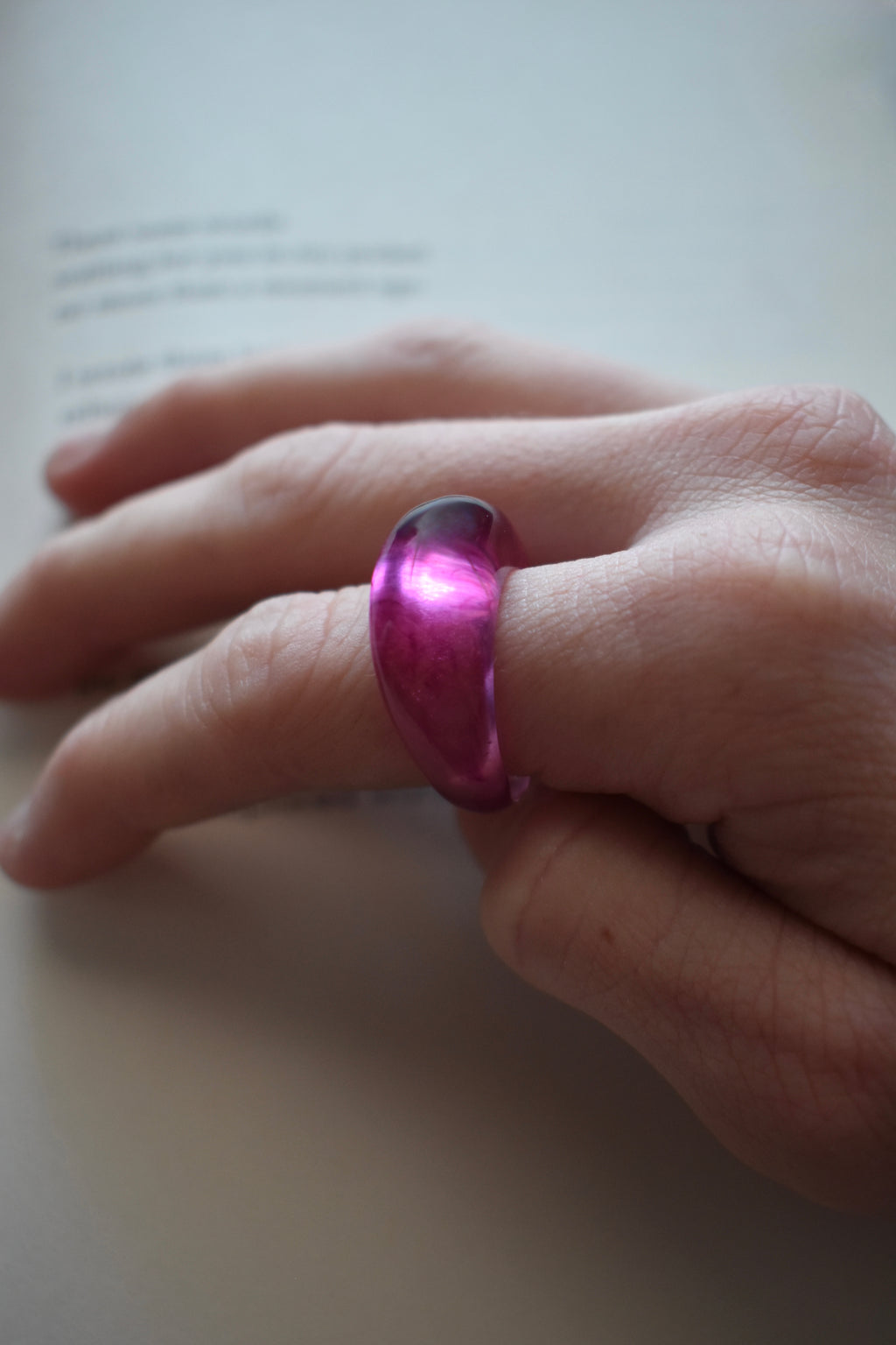Lilac Clouds Ring