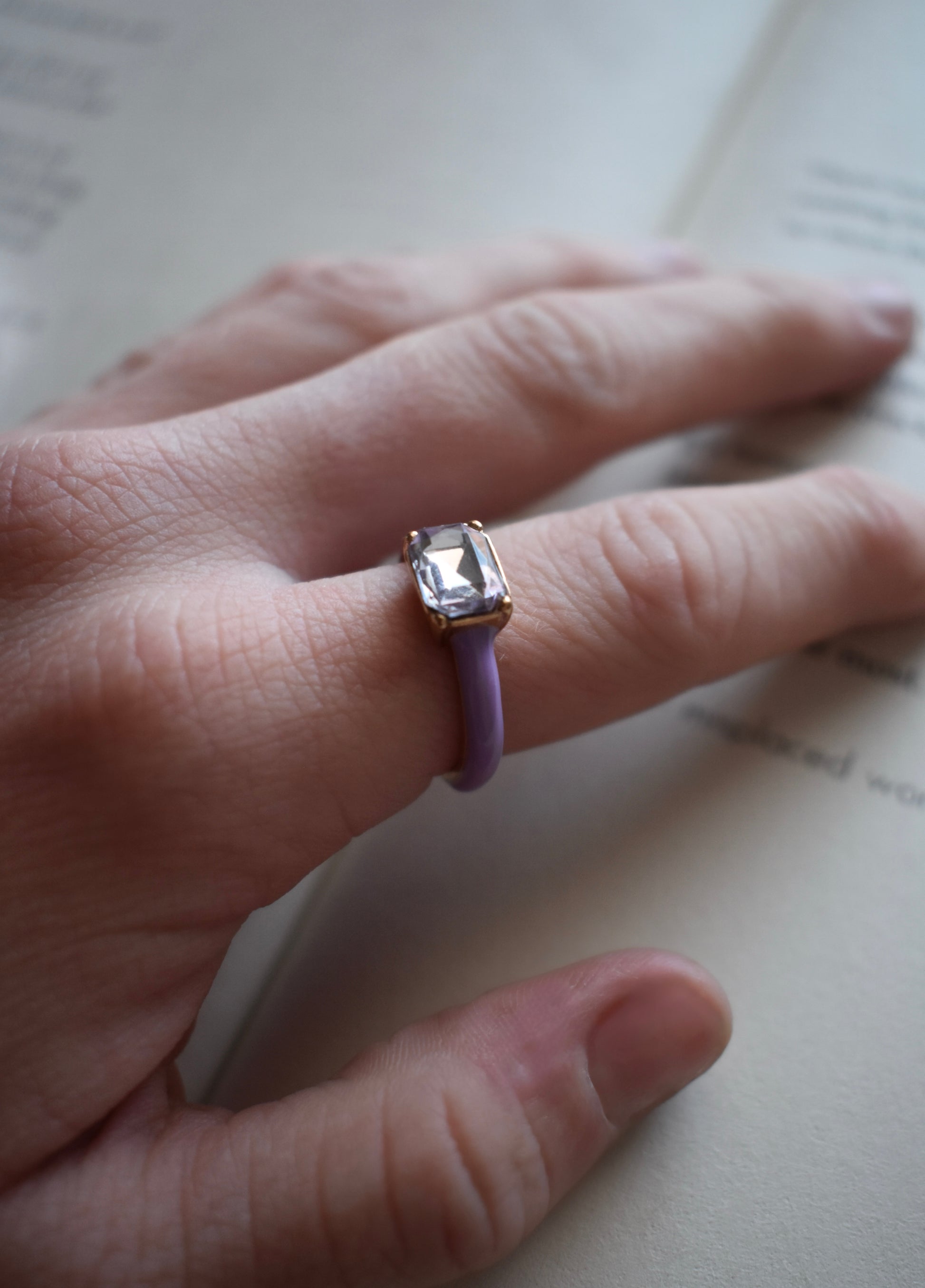 Geometric Diamond Ring