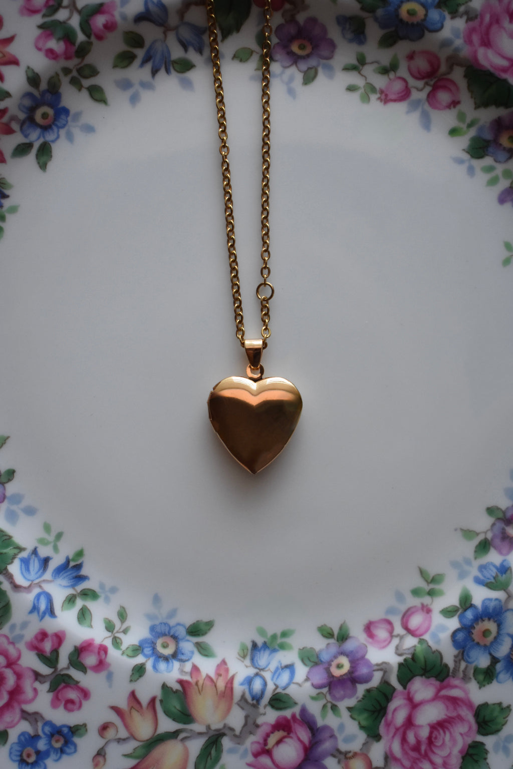 Cordelia Heart Locket - Gold