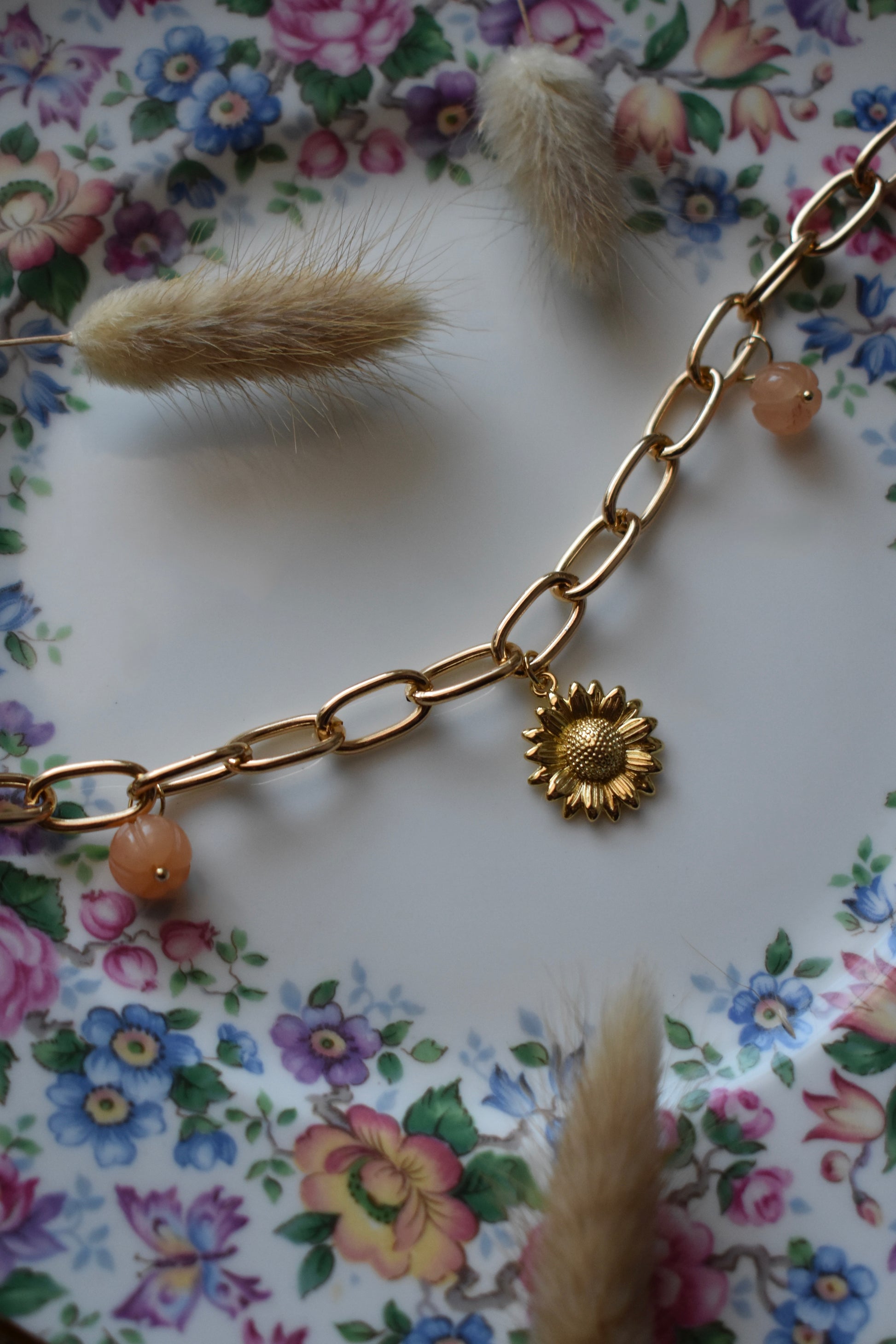 Sunflower & Pumpkins Charmed Necklace