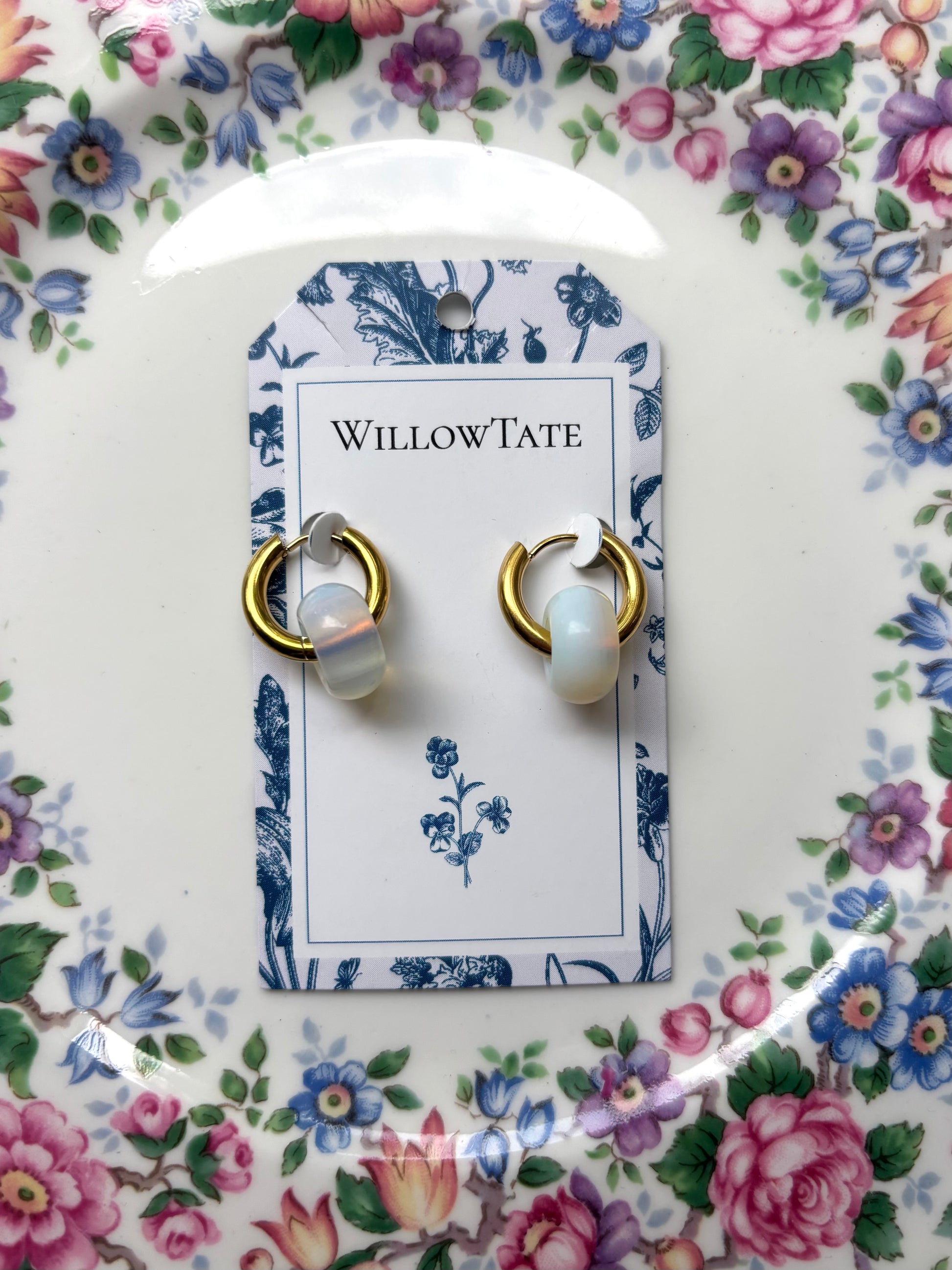 Greece Gold Iridescent Earrings