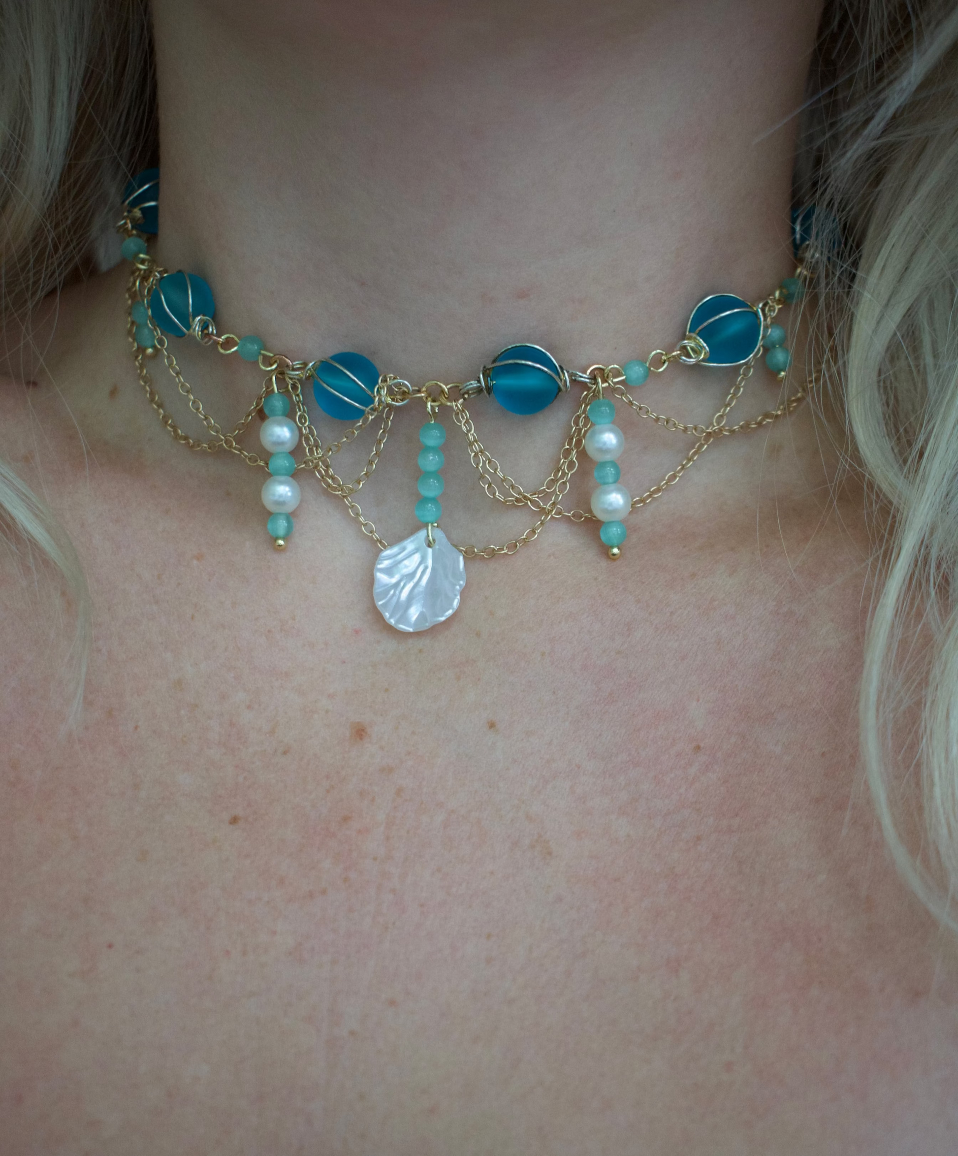The Mermaid Blues Tiered Necklace {Limited Addition}