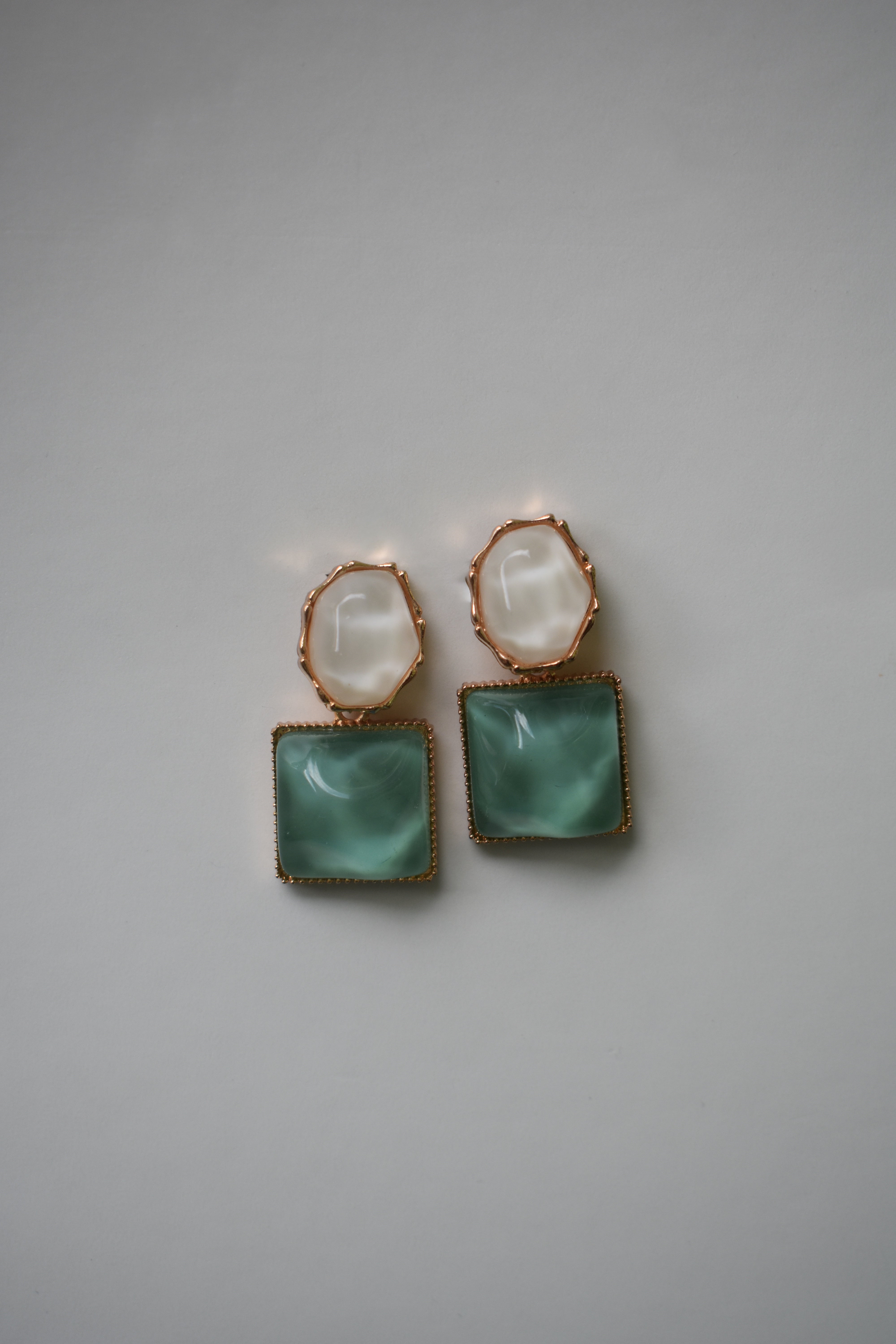 Polished Summer Ocean Earrings