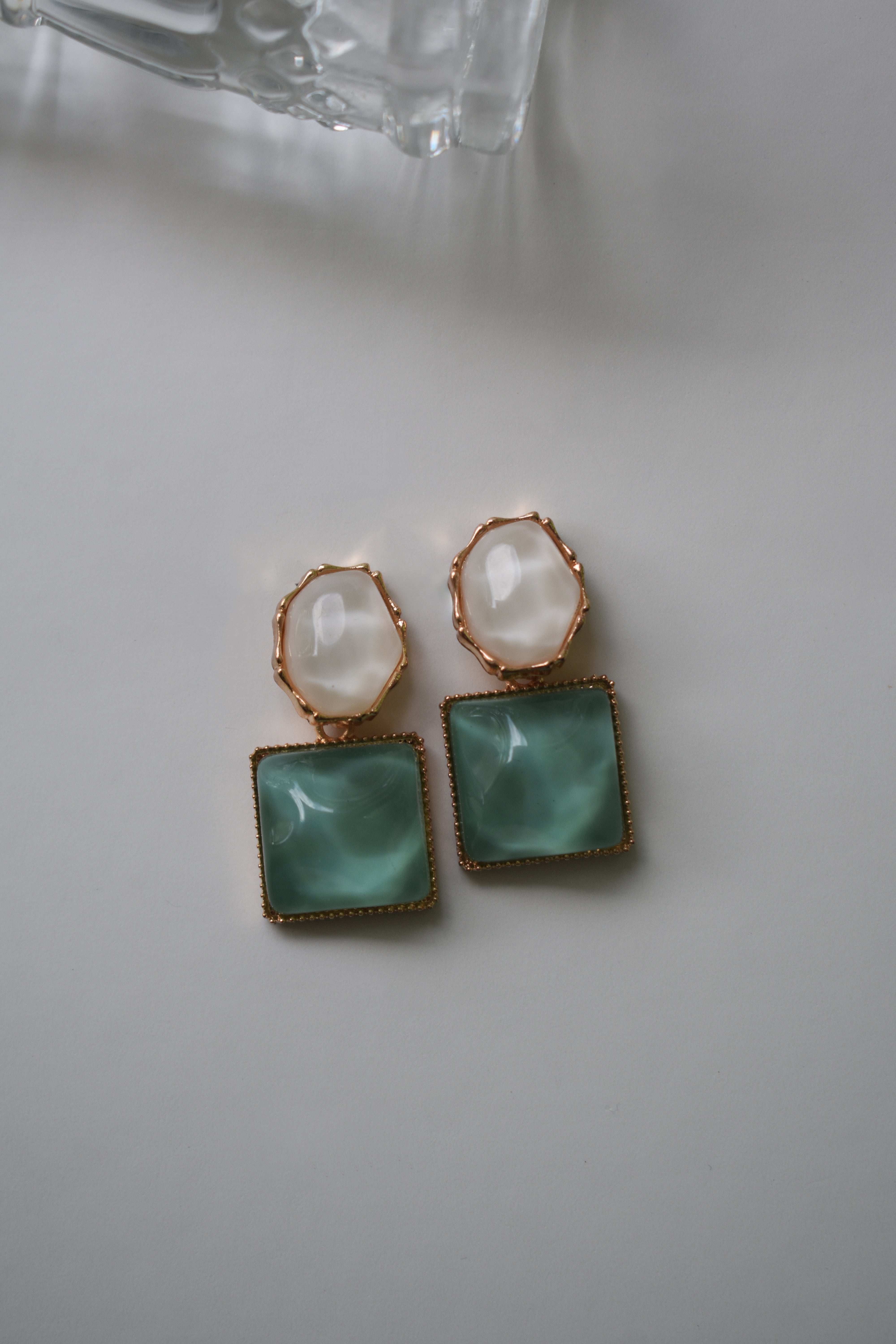 Polished Summer Ocean Earrings