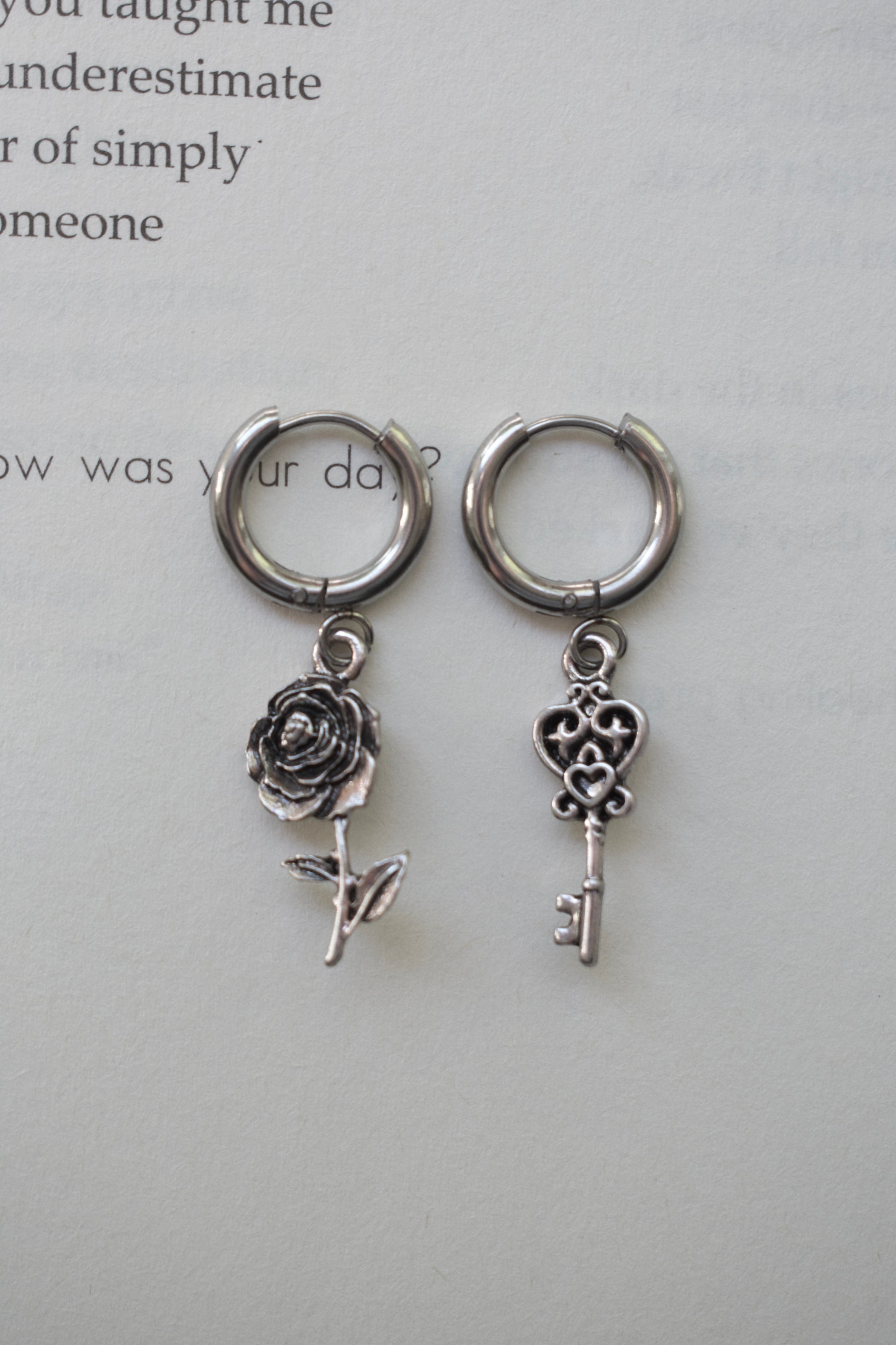 Rose & Key Mix Match Earrings