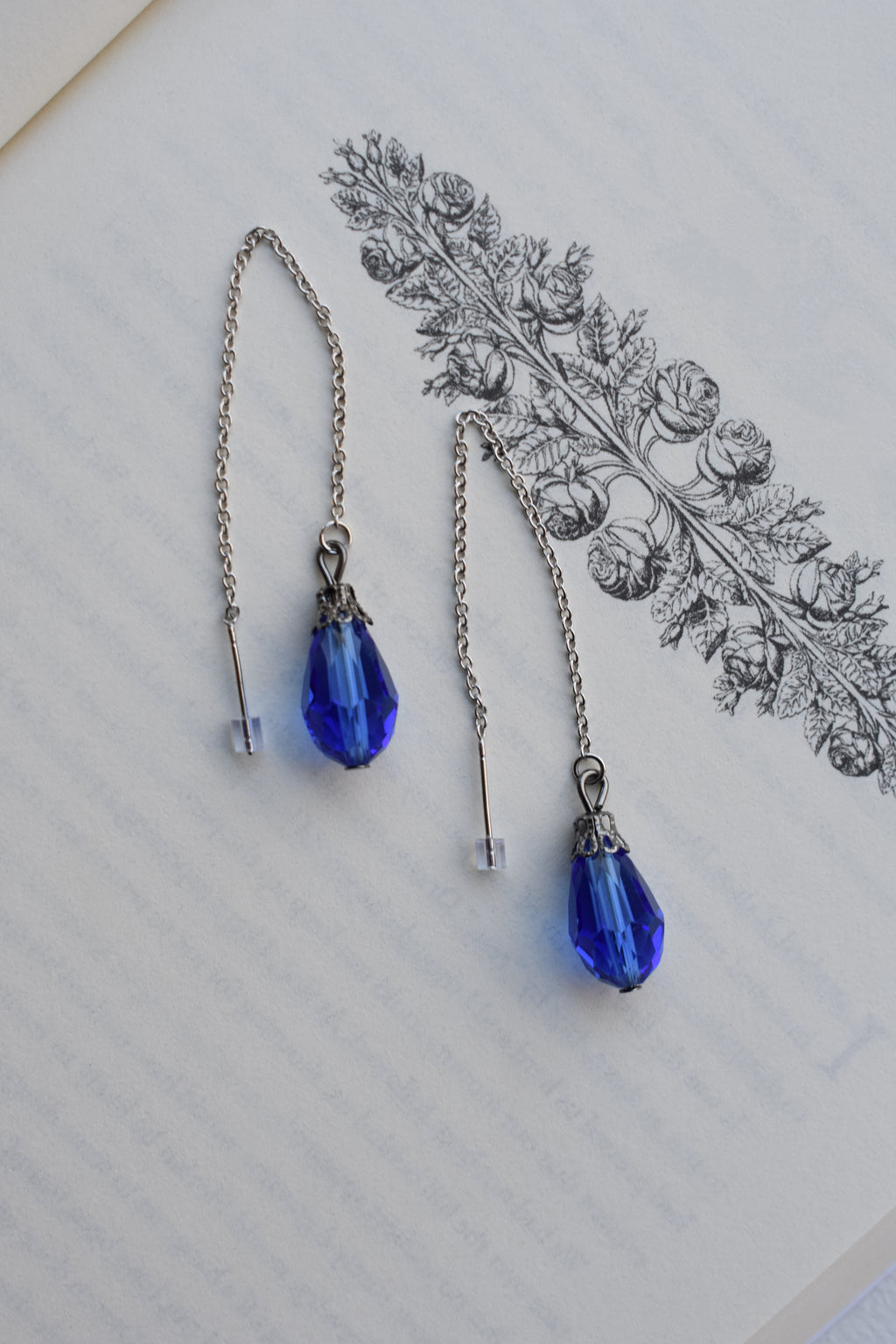 Blue Teardrop Earrings