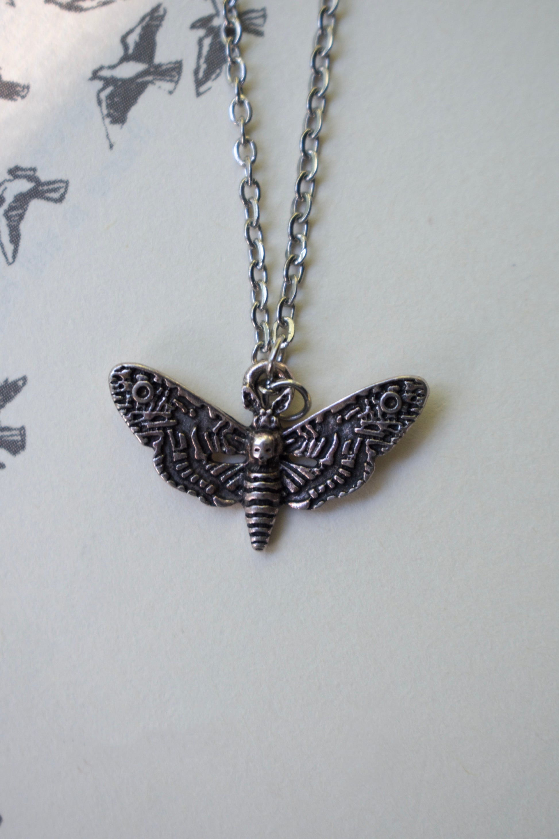The Knight And The Moth Necklace