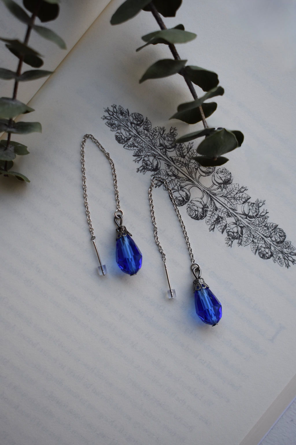 Blue Teardrop Earrings