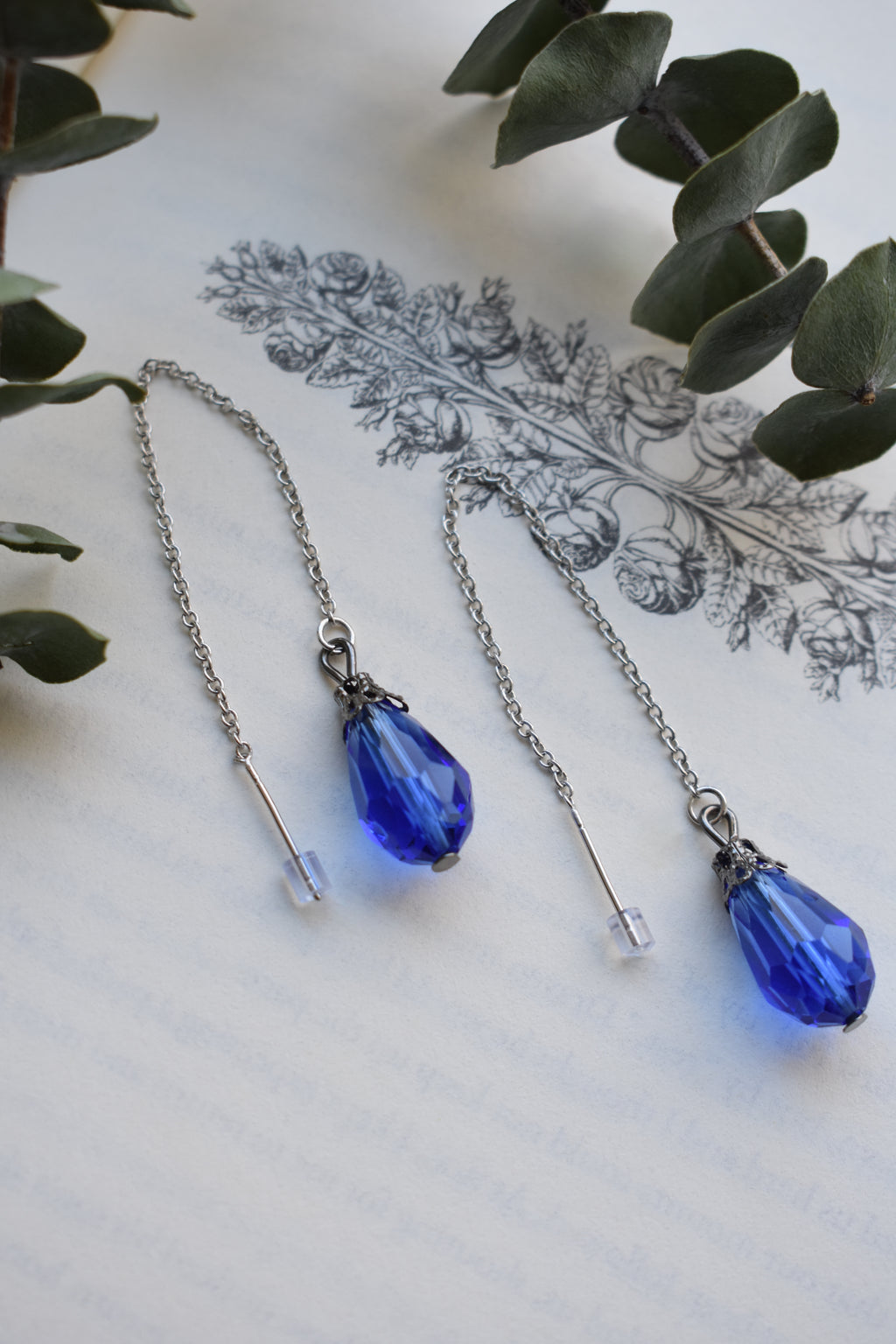 Blue Teardrop Earrings