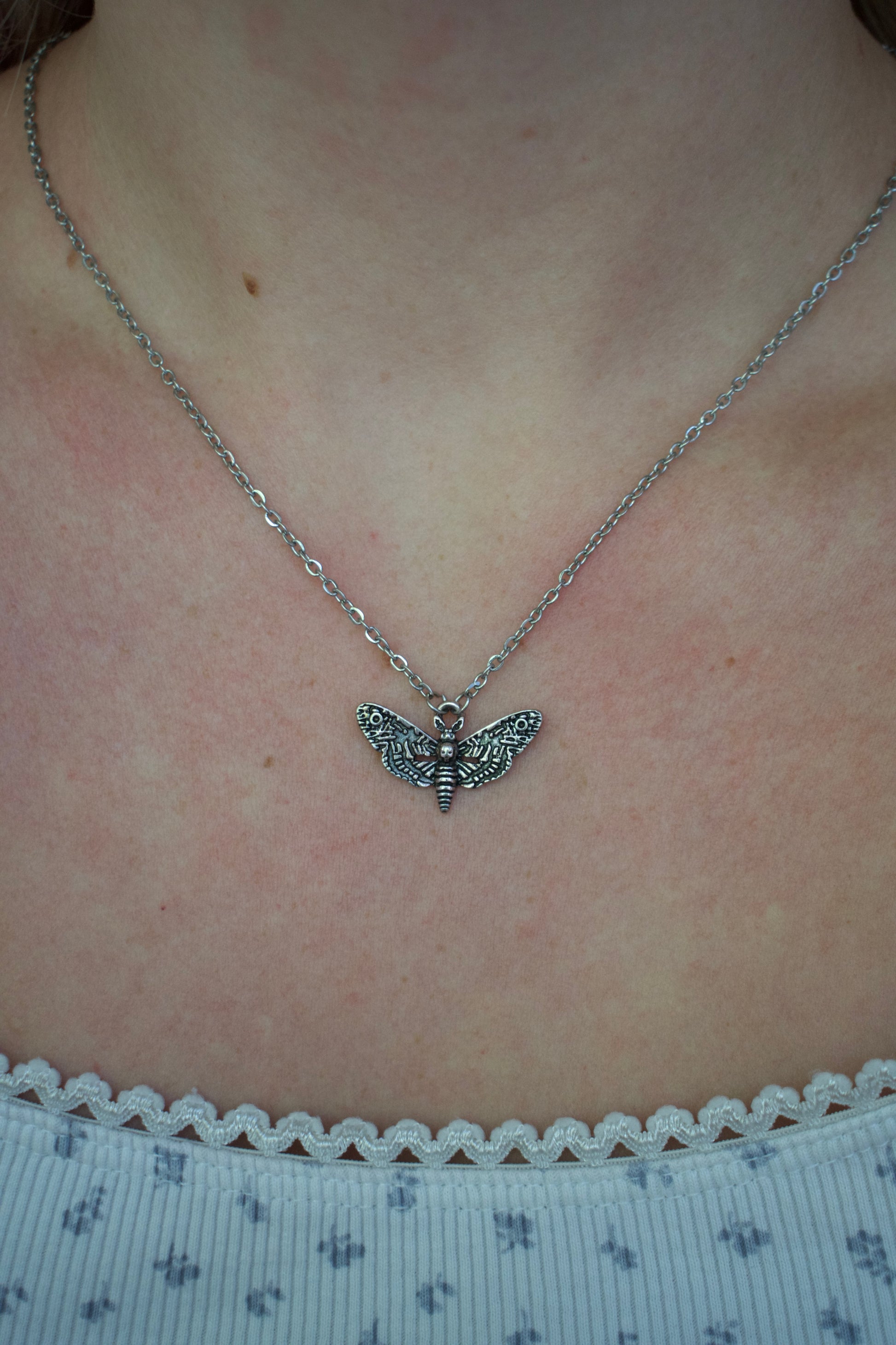 The Knight And The Moth Necklace