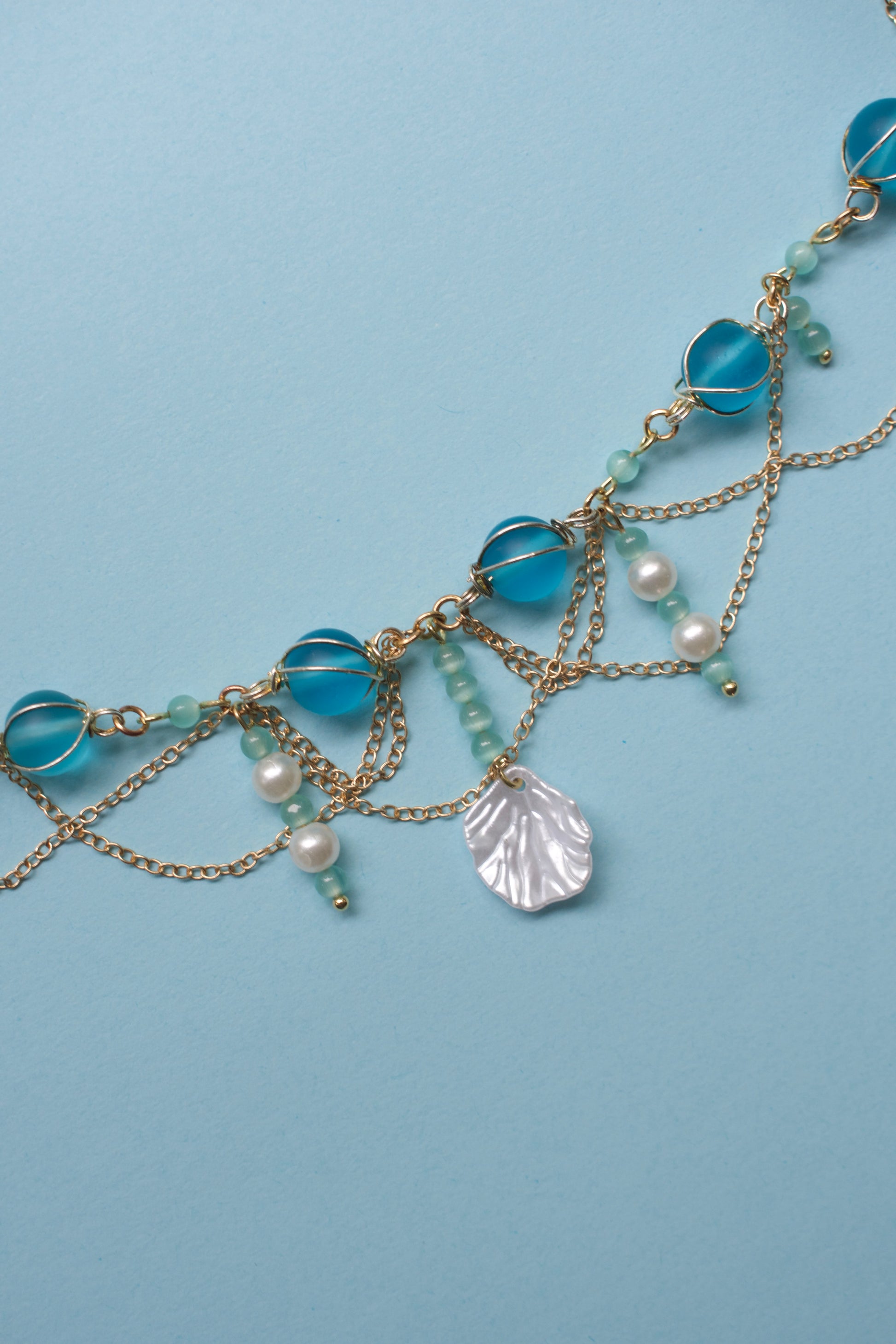 The Mermaid Blues Tiered Necklace {Limited Addition}