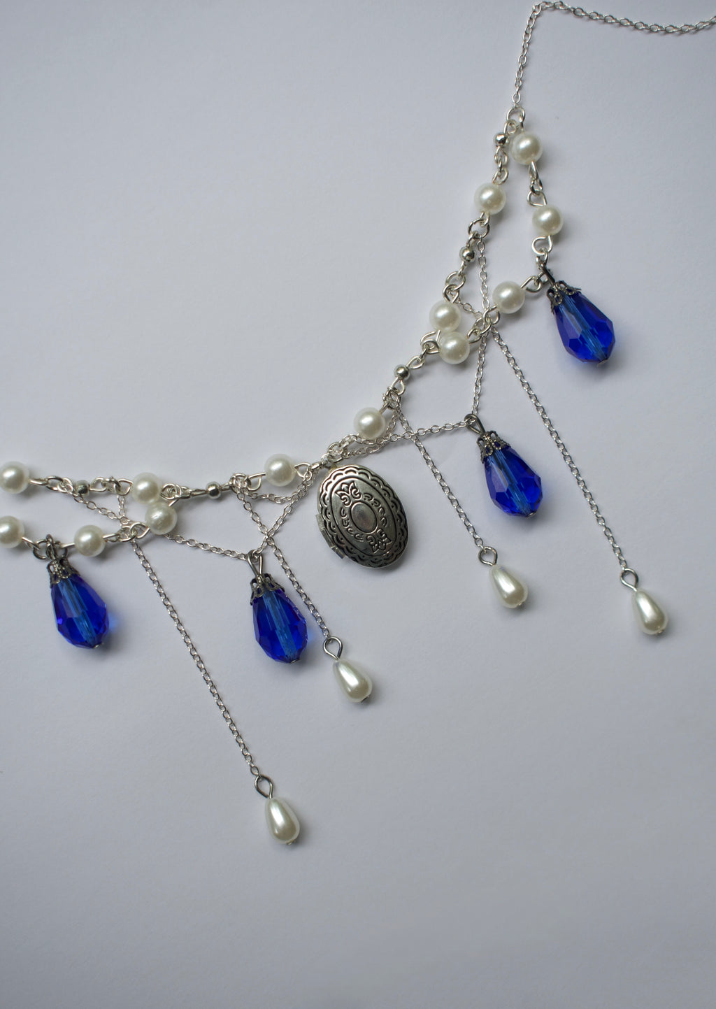 Blue TearDrop Tiered Necklace {Limited Addition}