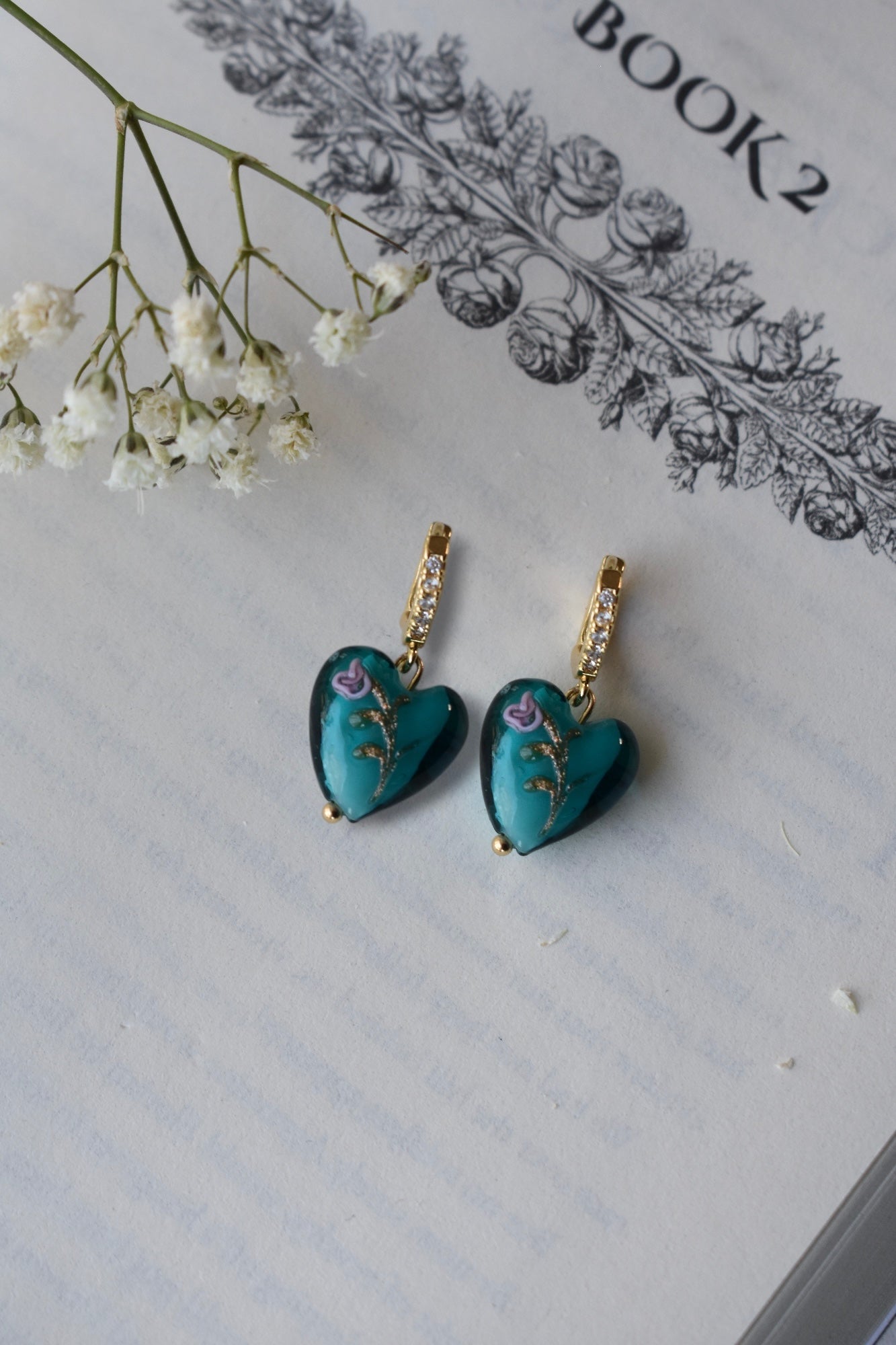 The Lone Rose Earrings