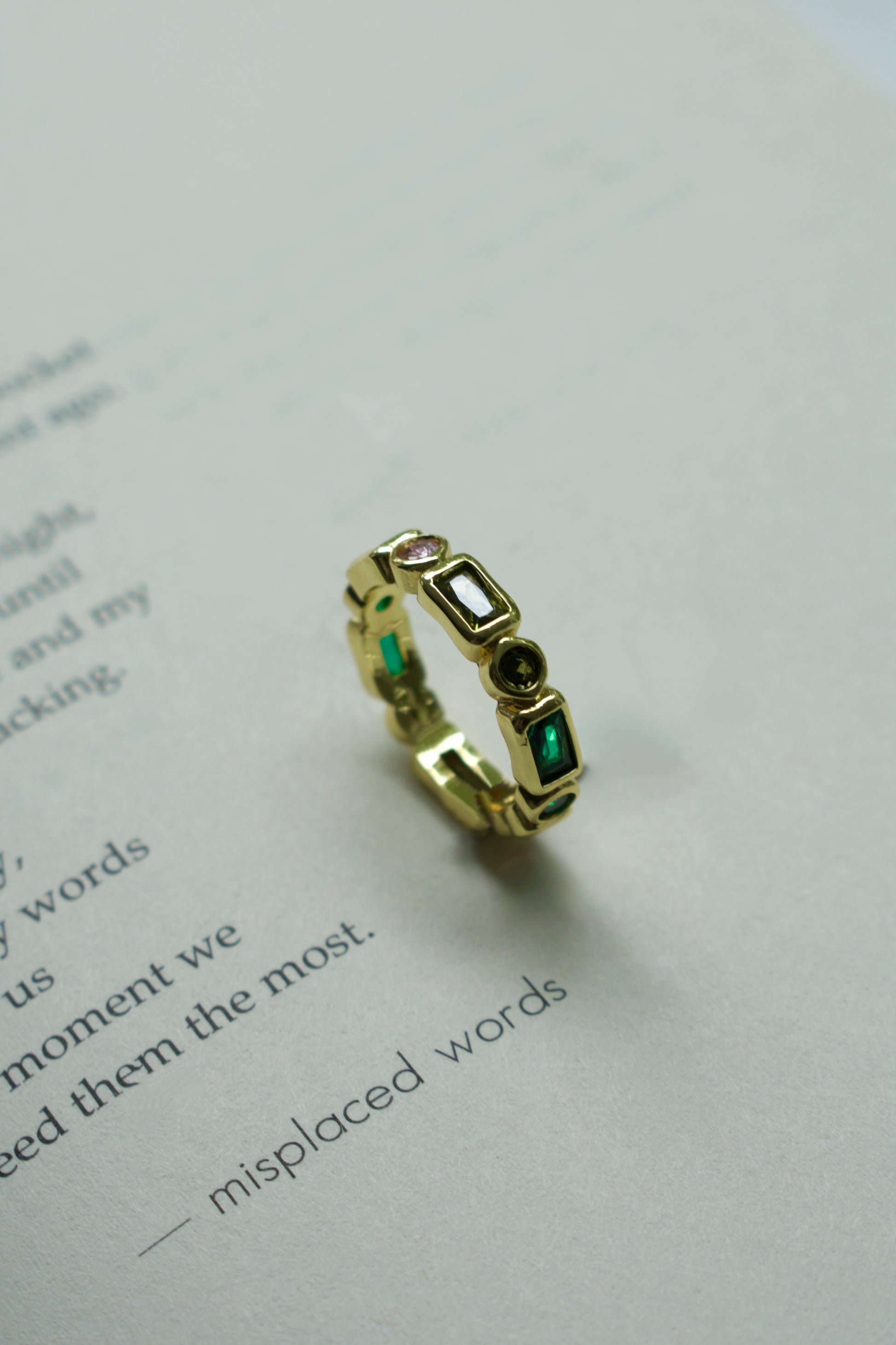 Geometric Ring - Gold