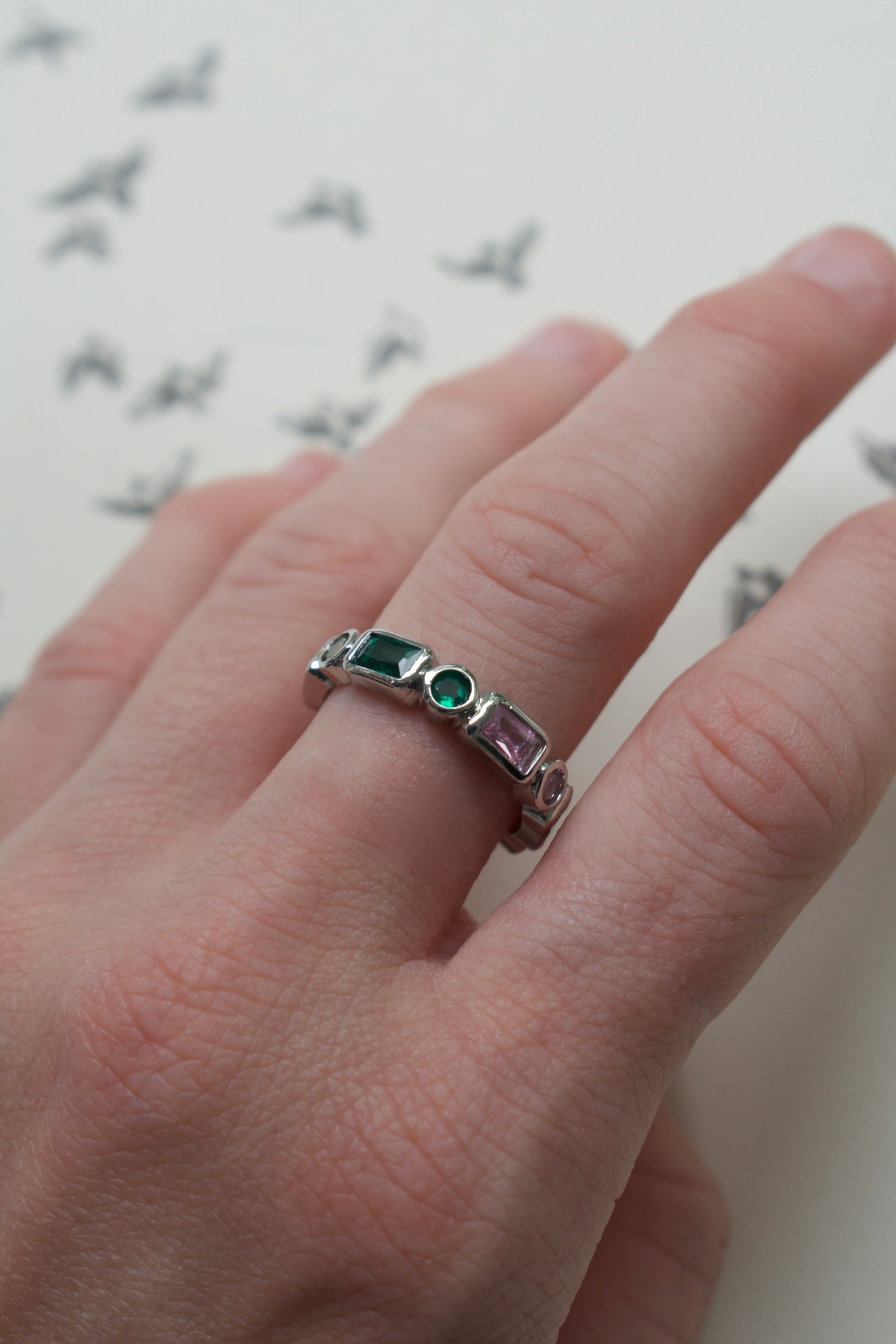 Geometric Ring - Silver