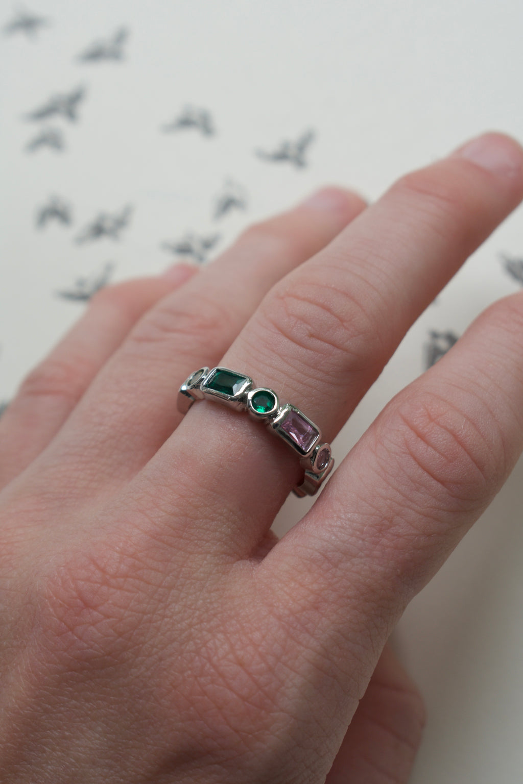 Geometric Ring - Silver