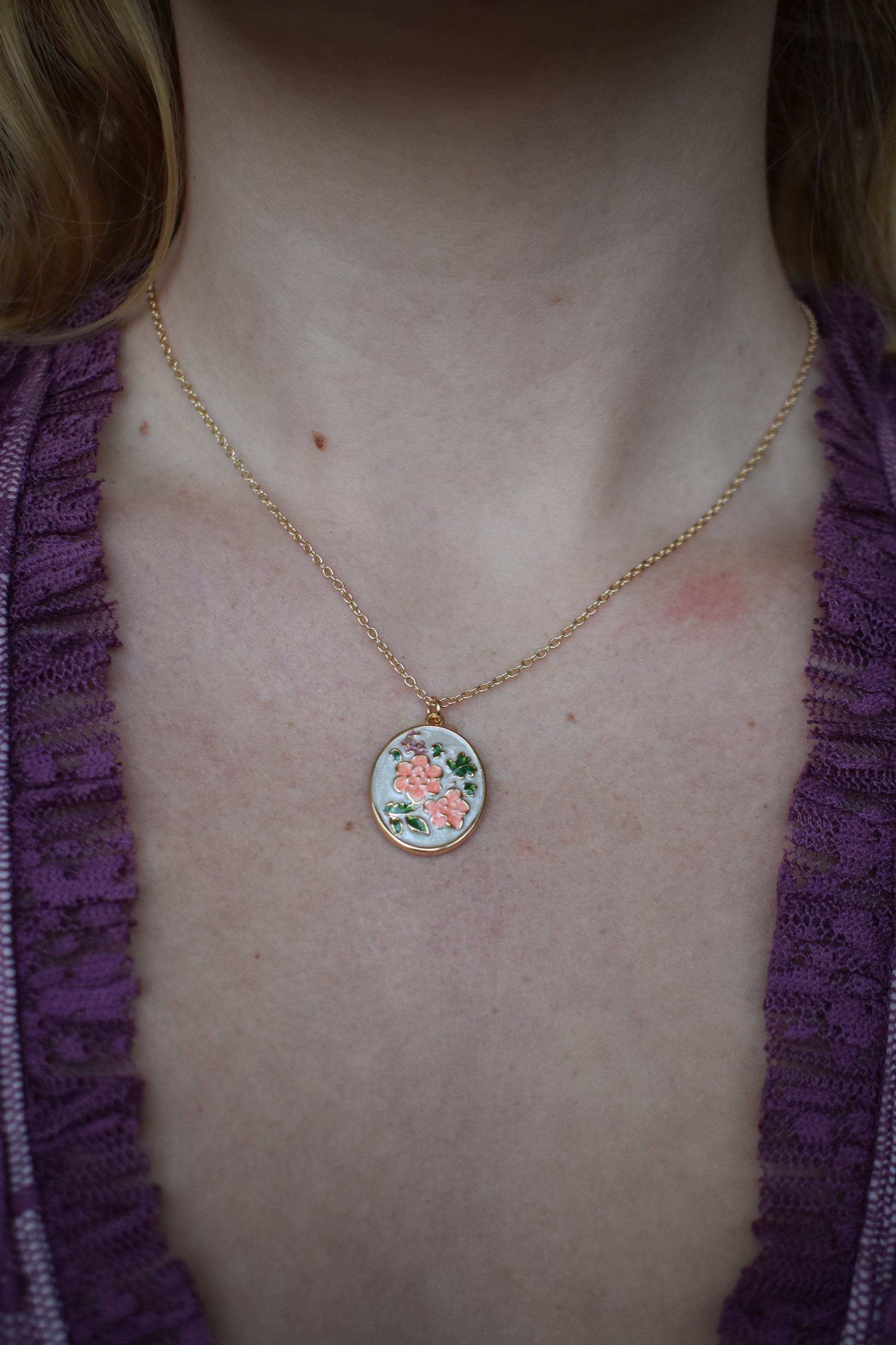 Phoenix Flowers Necklace