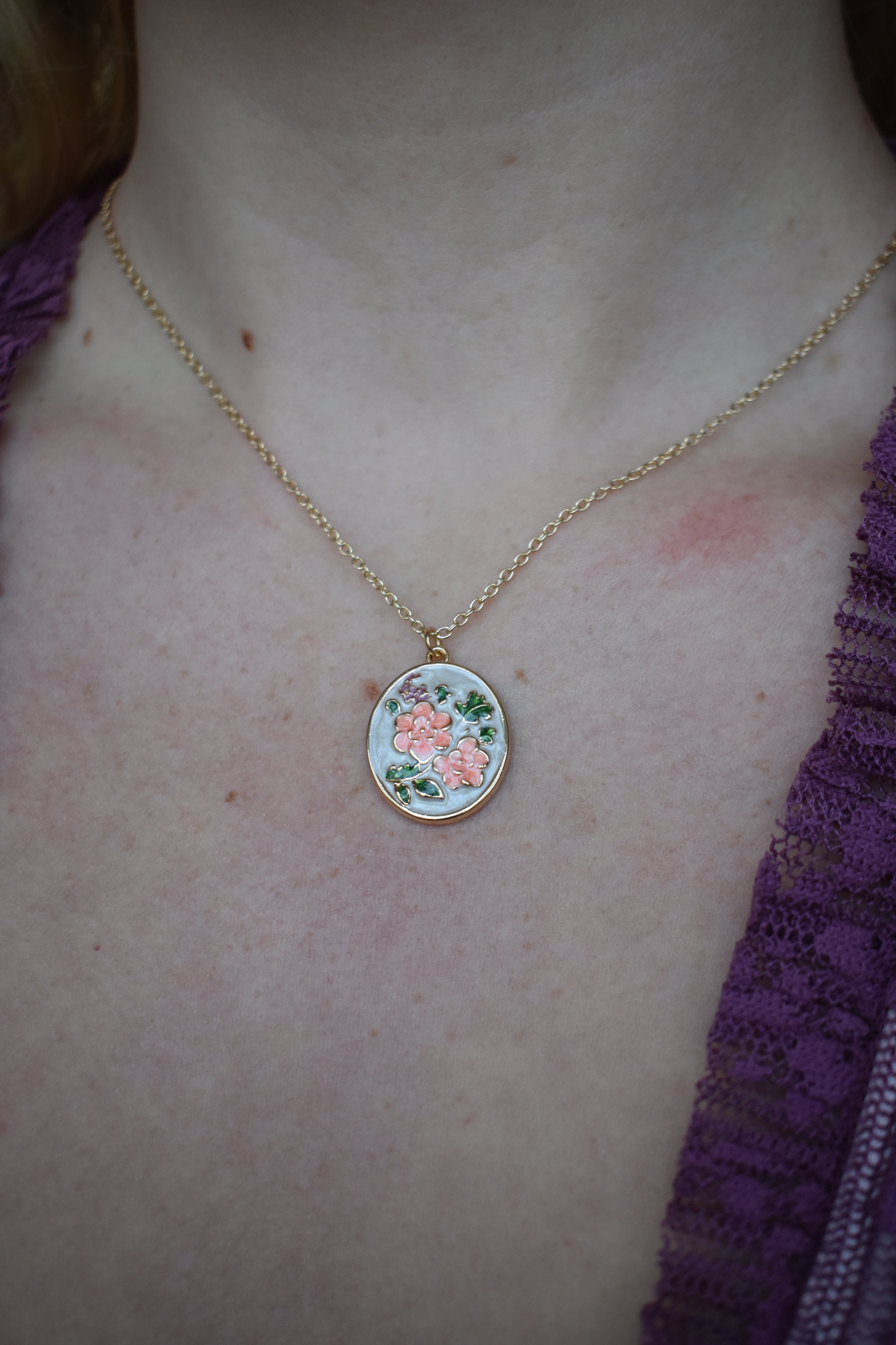 Phoenix Flowers Necklace