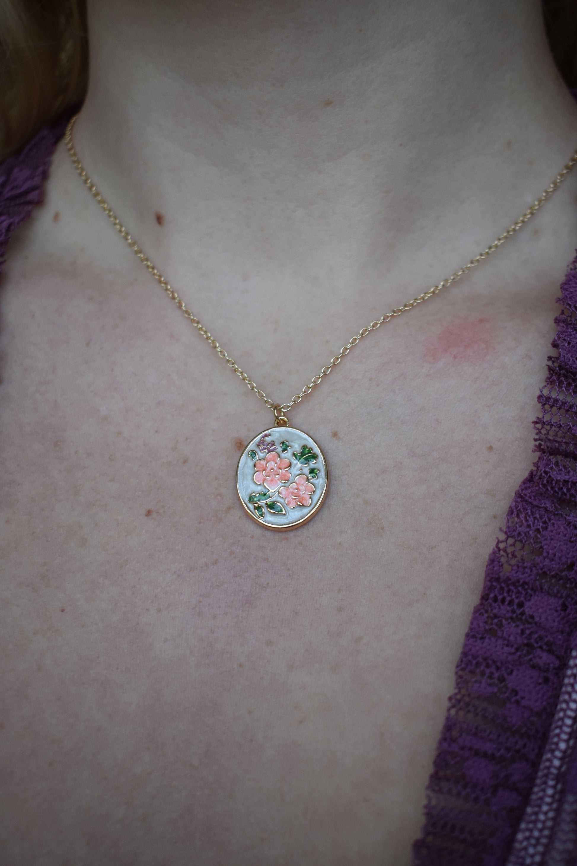 Phoenix Flowers Necklace