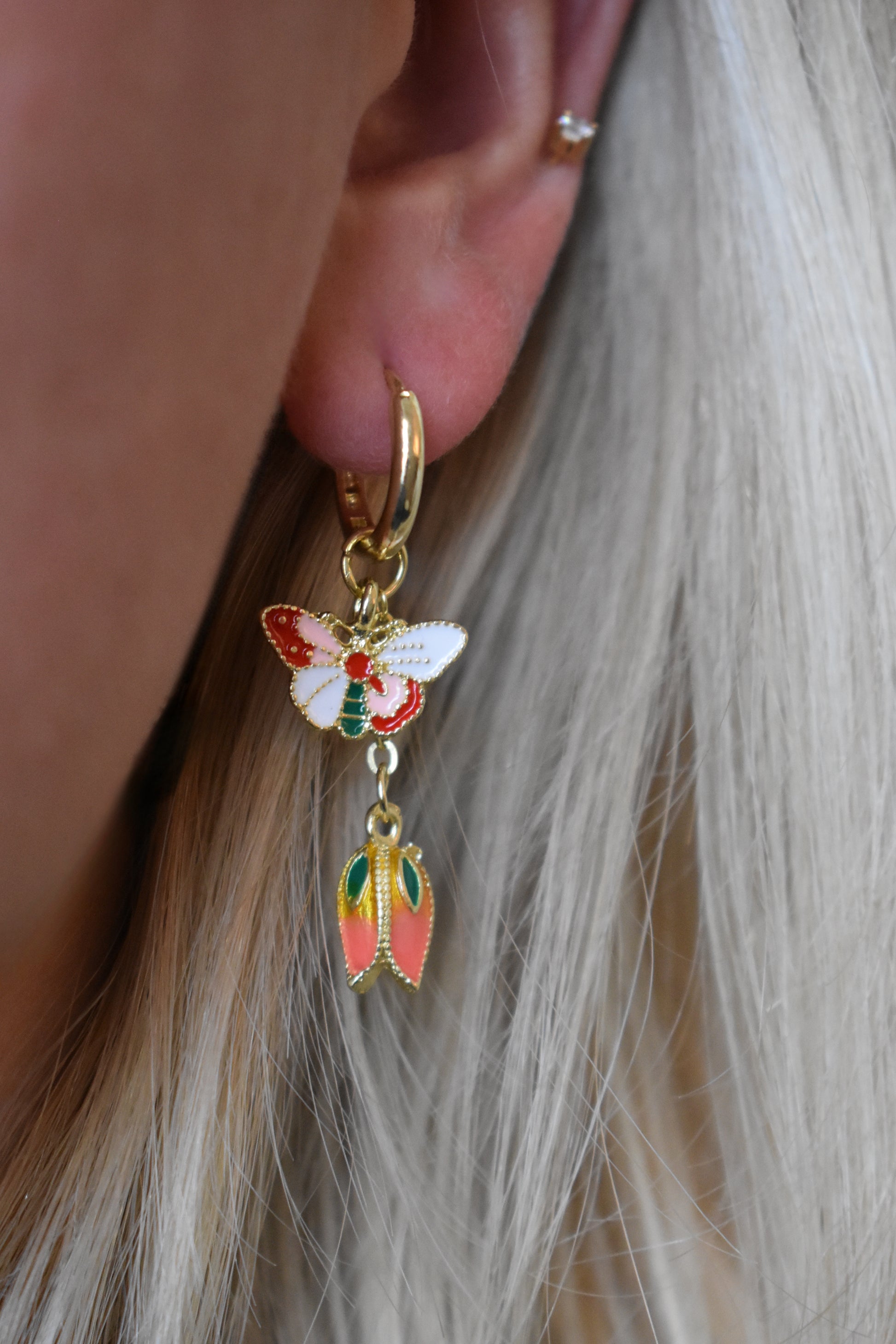 Pink Butterflies & Tulips - Huggies