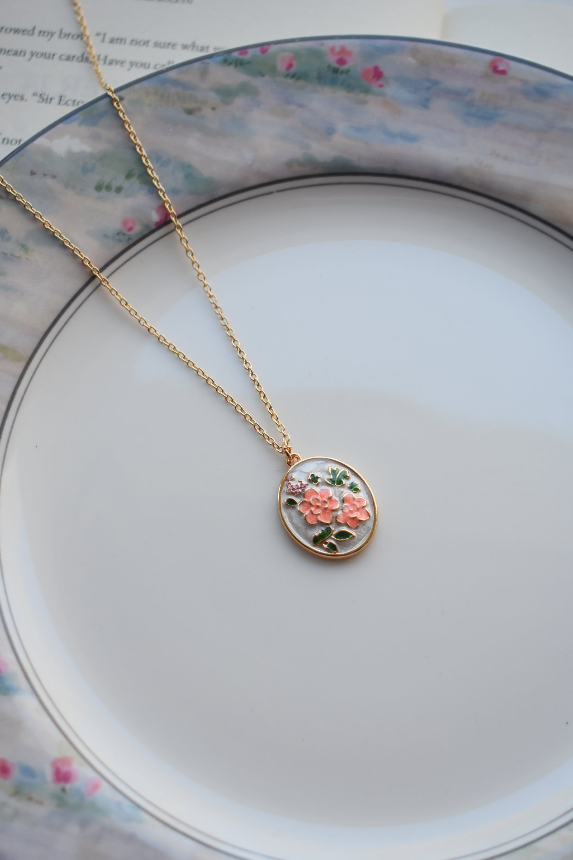 Phoenix Flowers Necklace