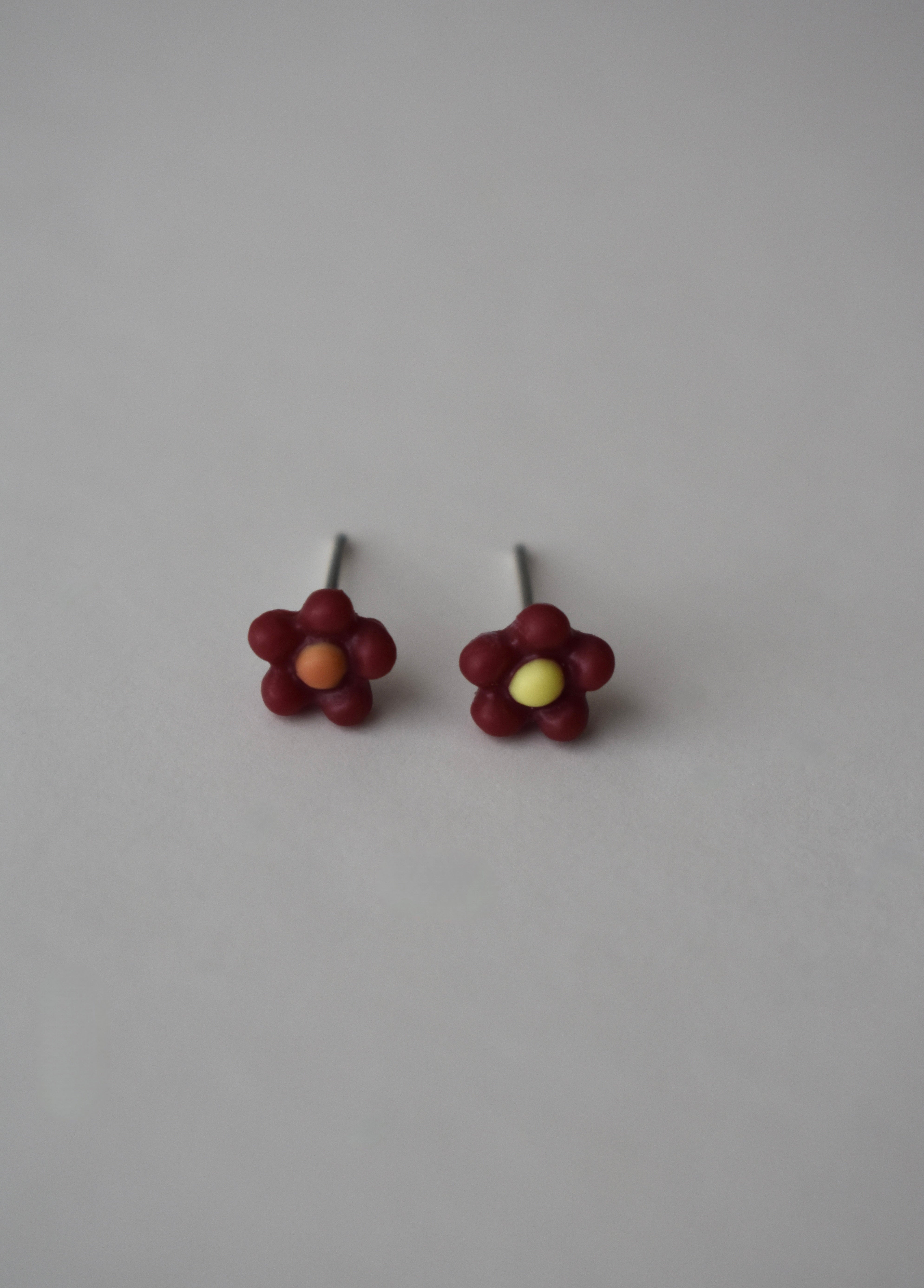 Simply Floral Studs- Red