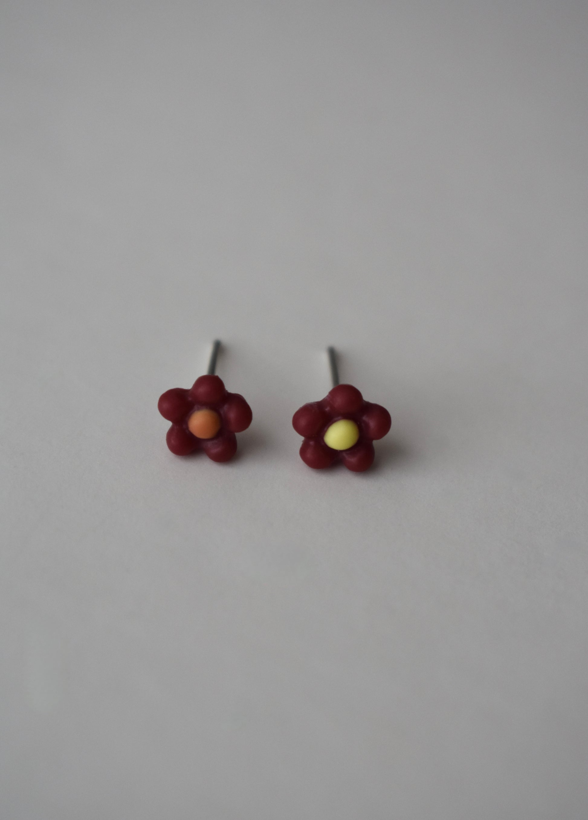 Simply Floral Studs- Red