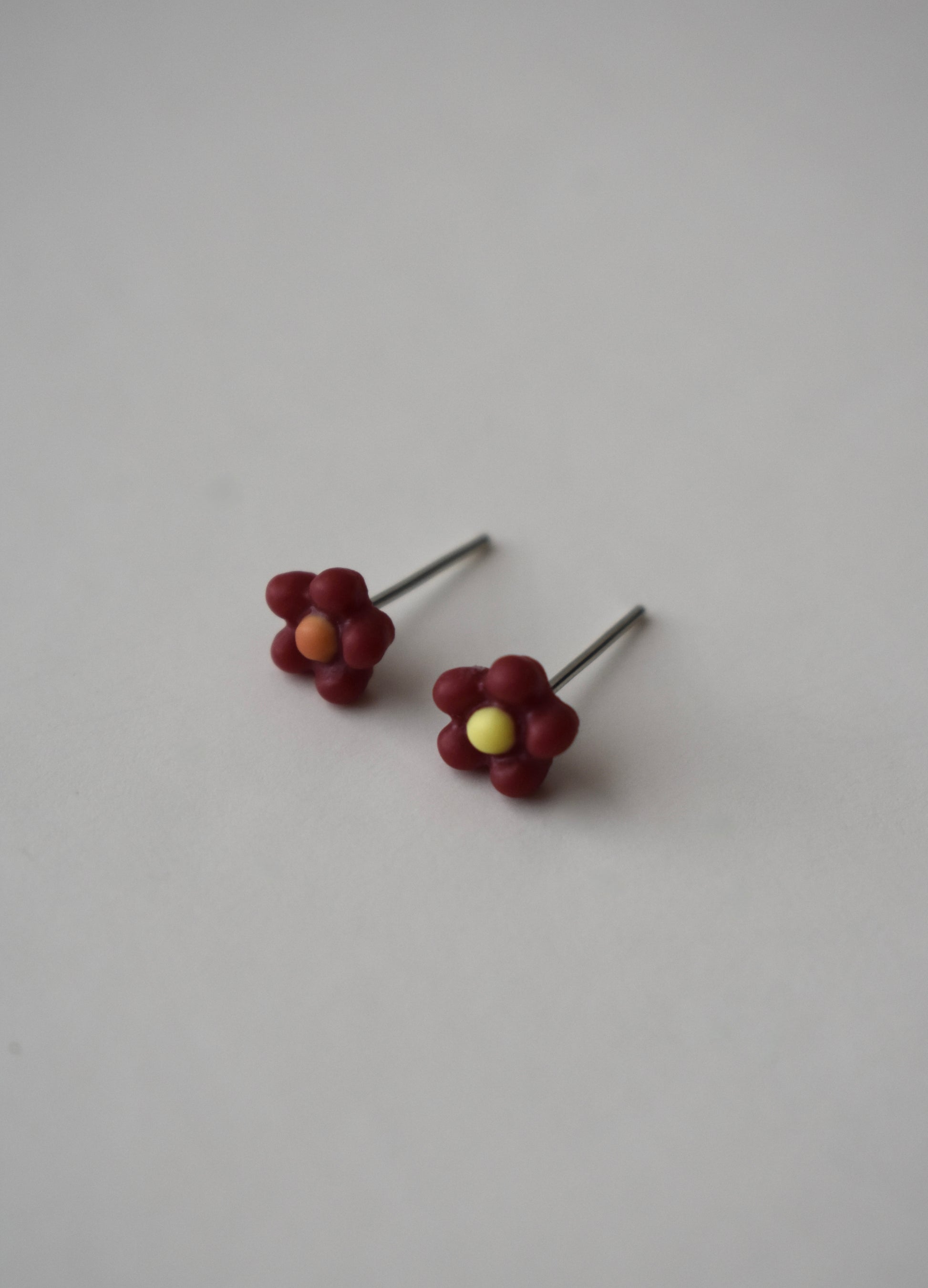 Simply Floral Studs- Red