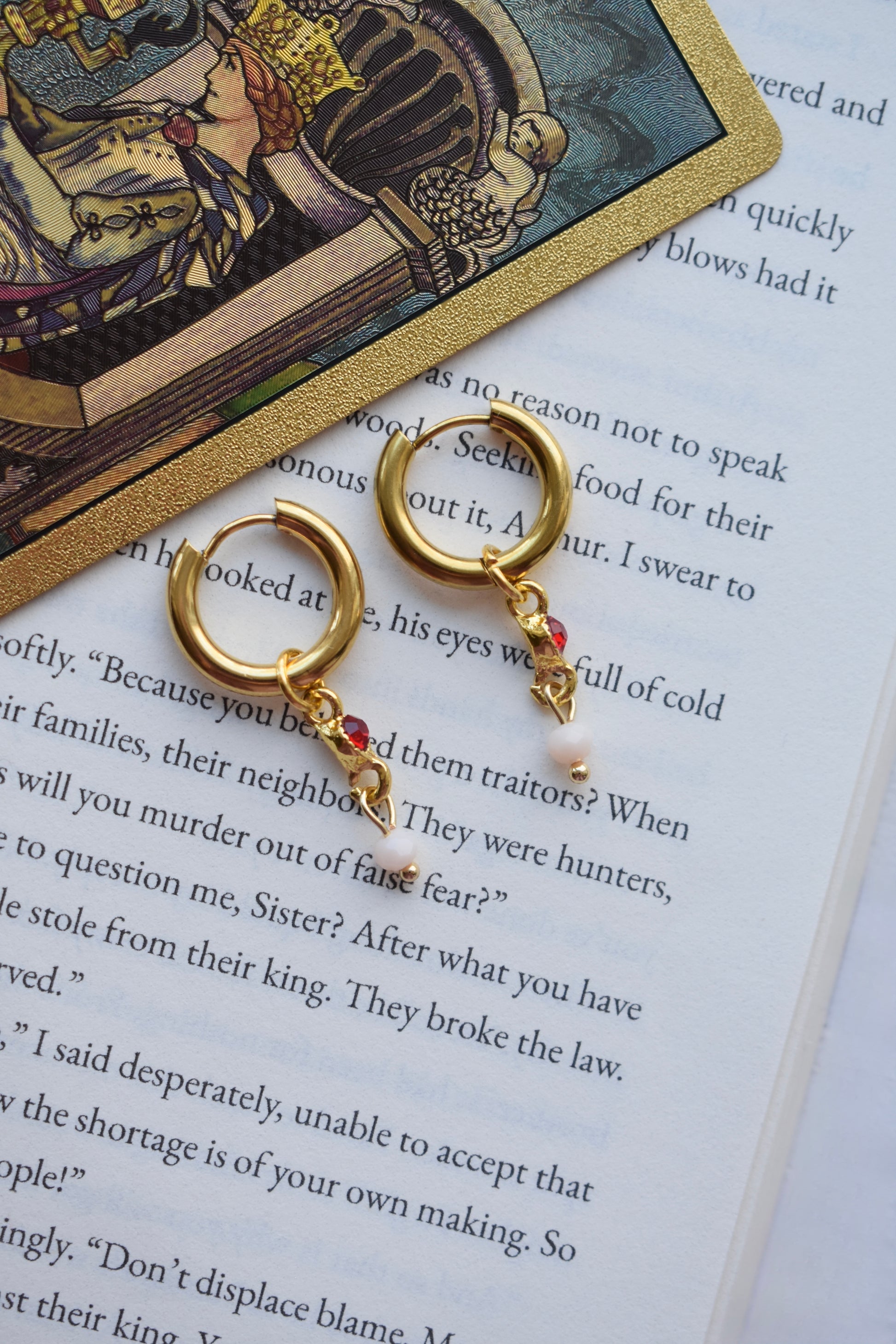Rosy Ruby Earrings