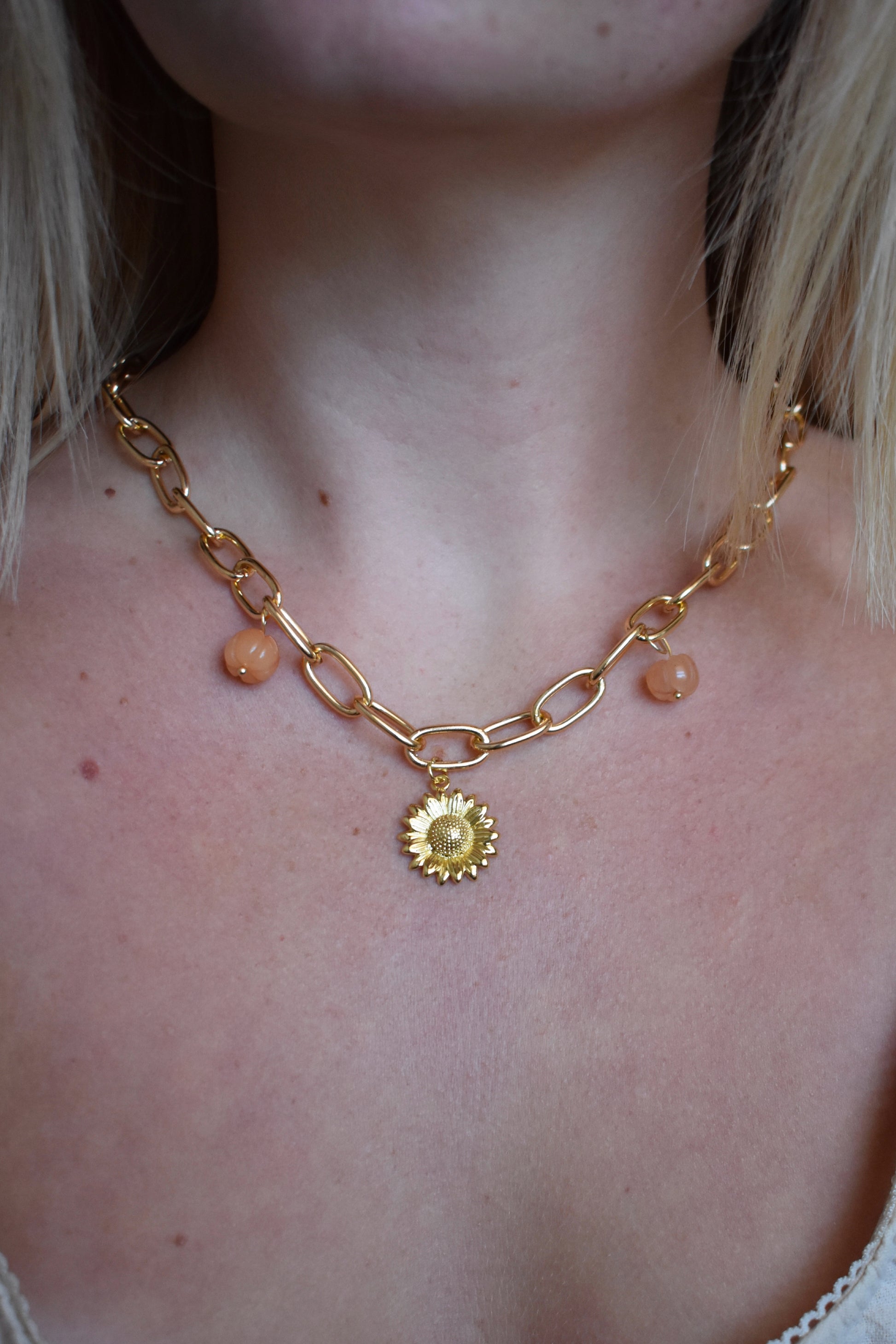 Sunflower & Pumpkins Charmed Necklace