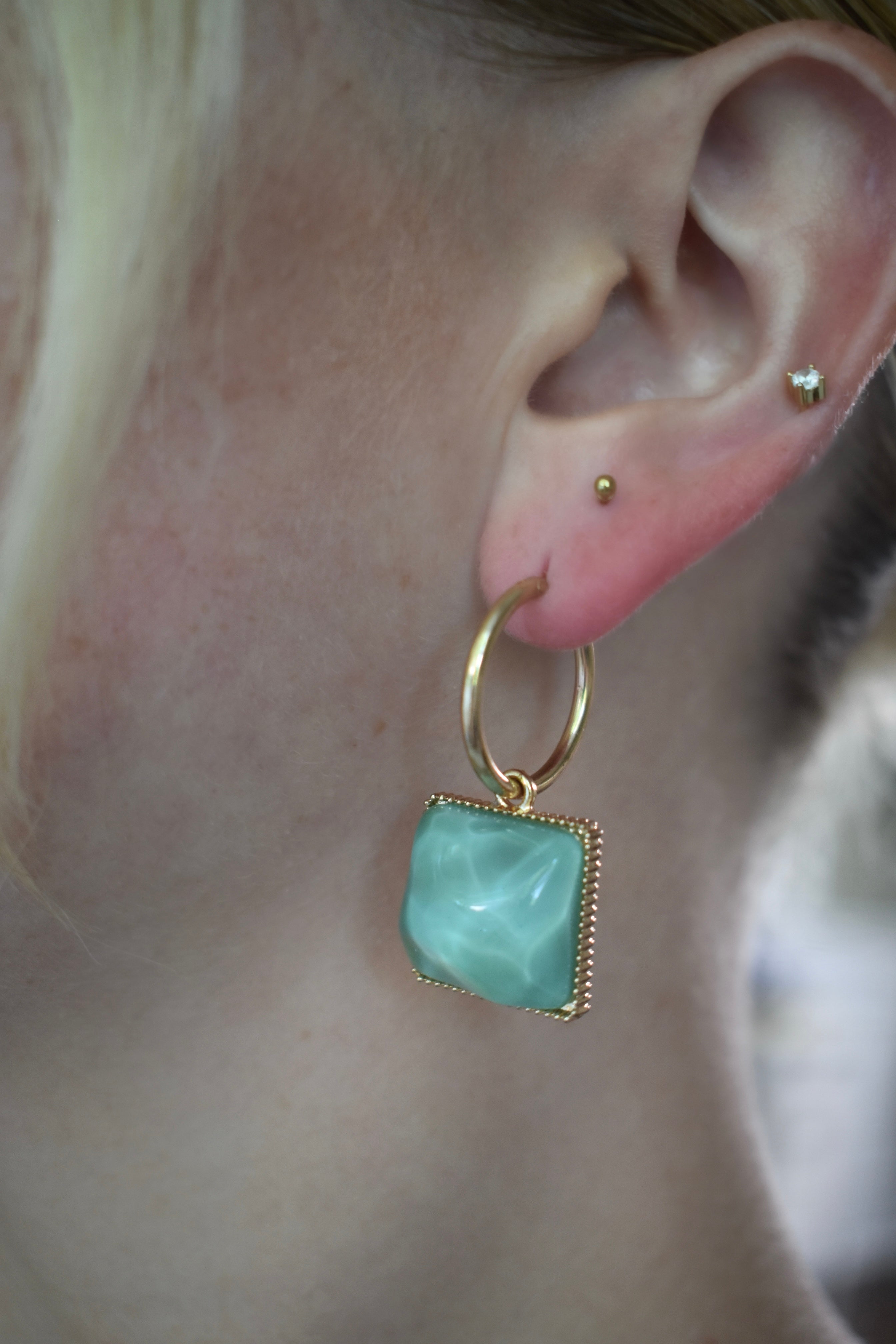 Deep Ocean Water Earrings