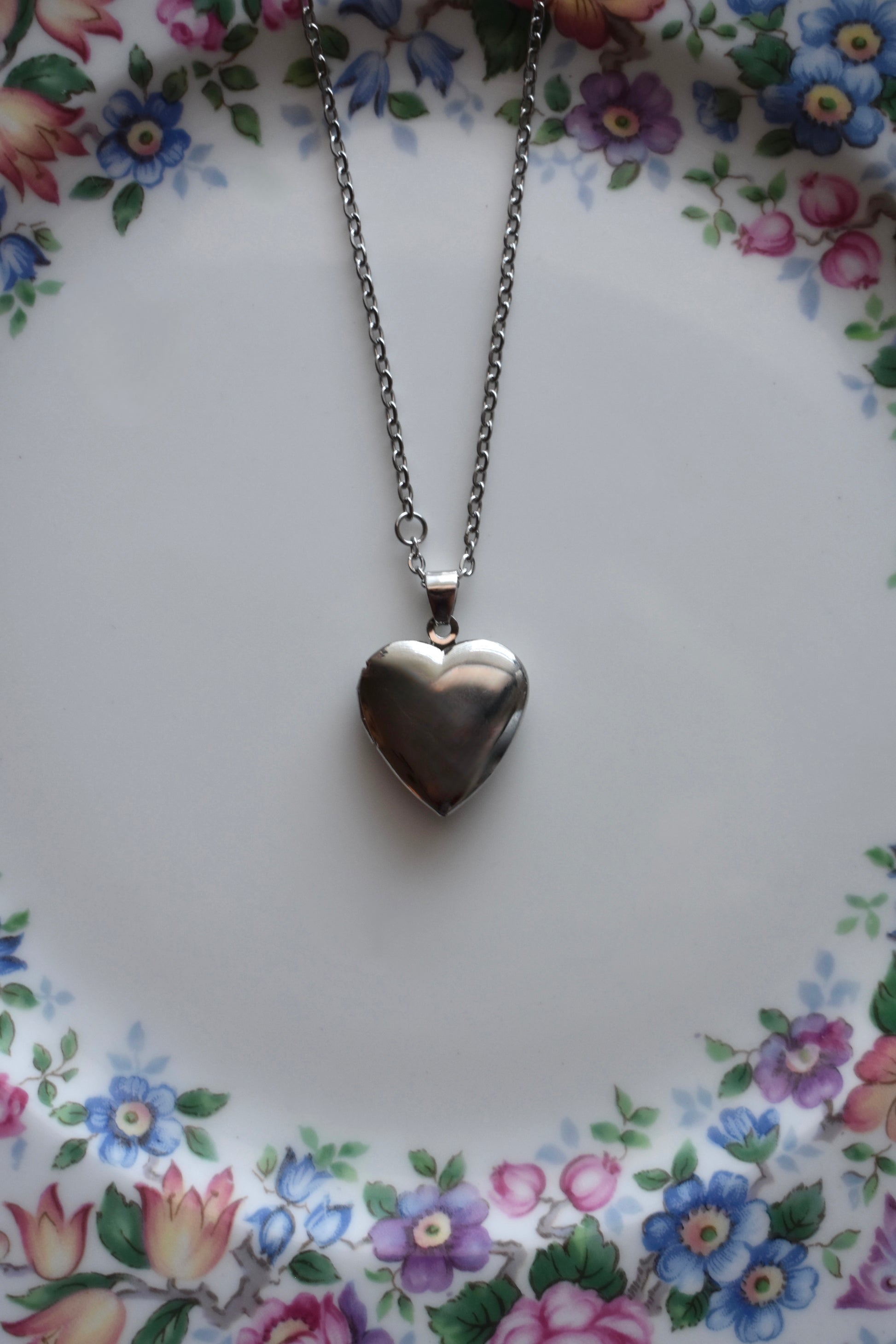 Cordelia Heart Locket - Silver