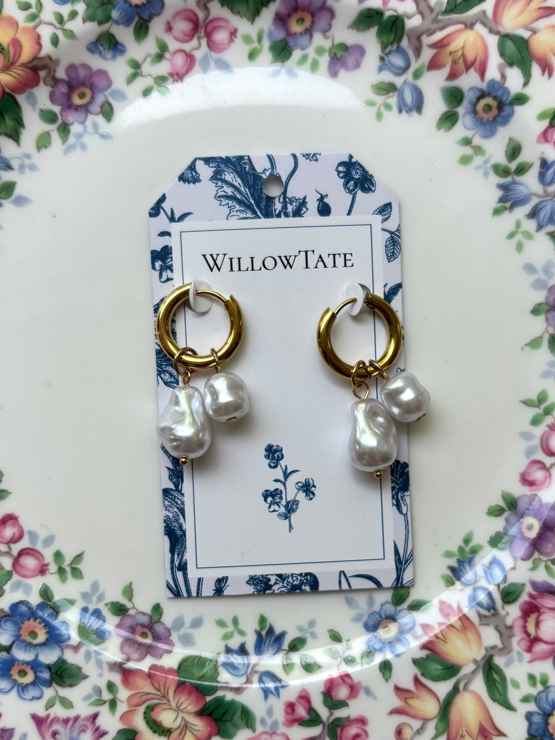 Double Pearl Earrings