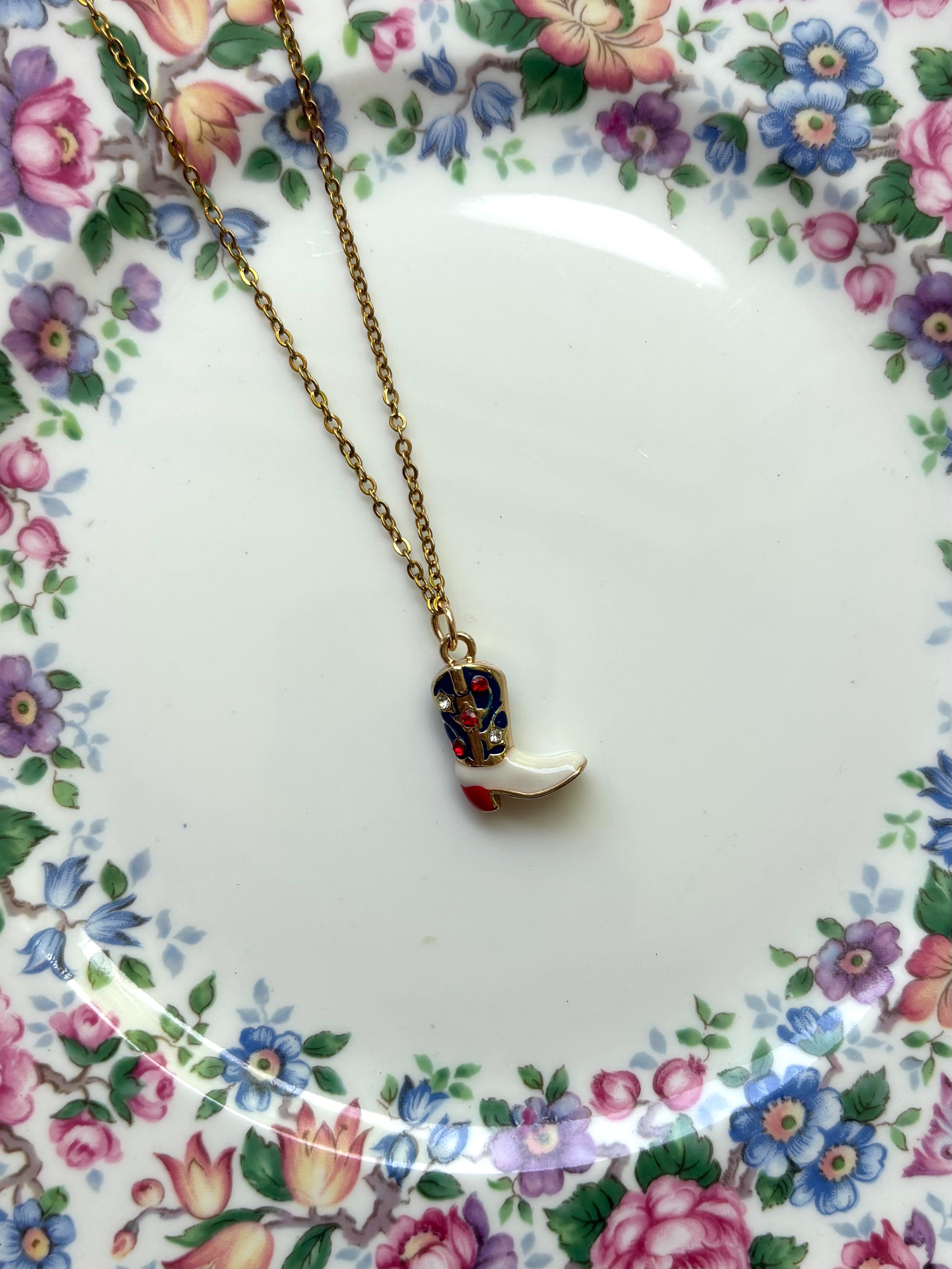 Cowgirl Boot Necklace